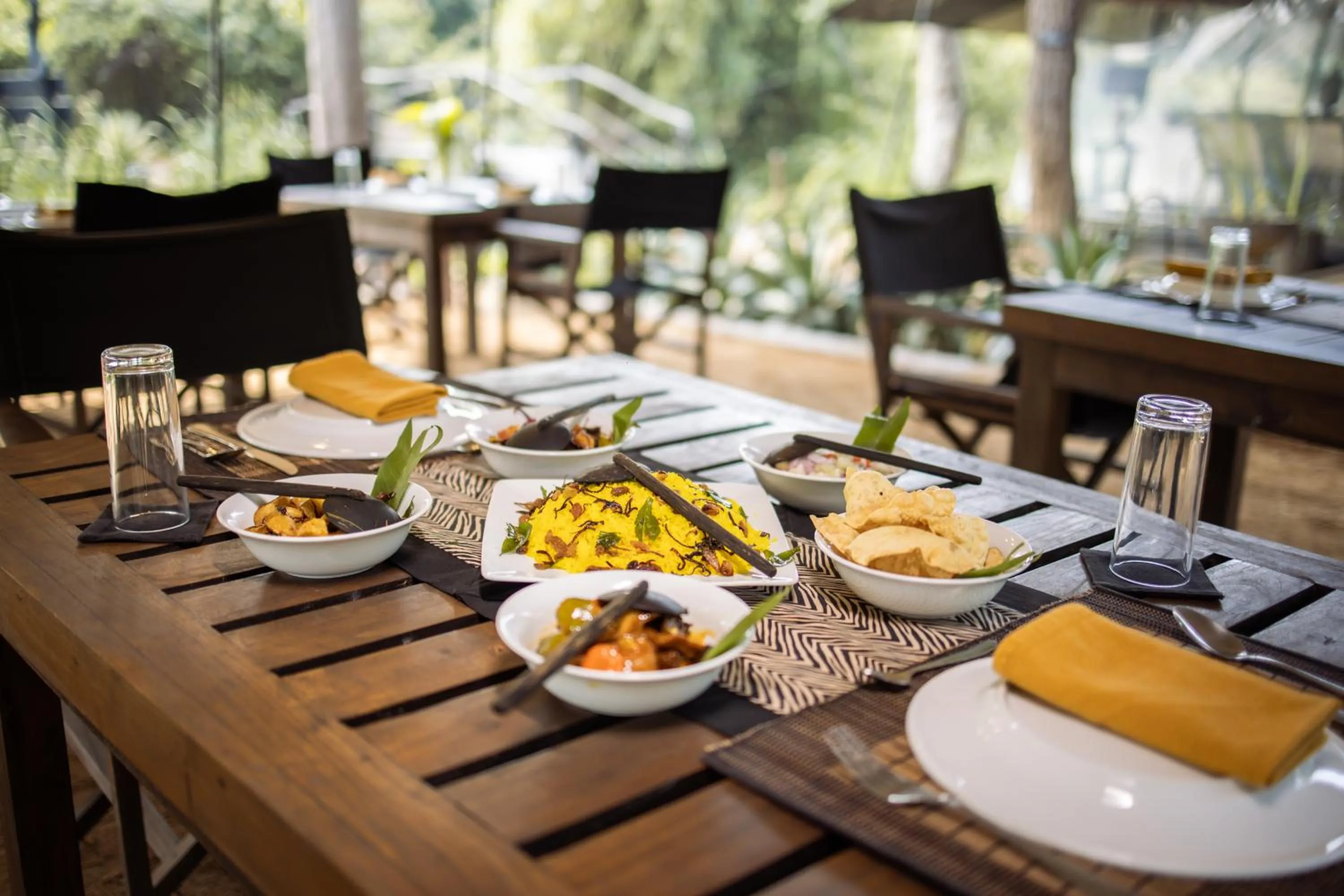 Food and drinks in Leopard Trails Yala