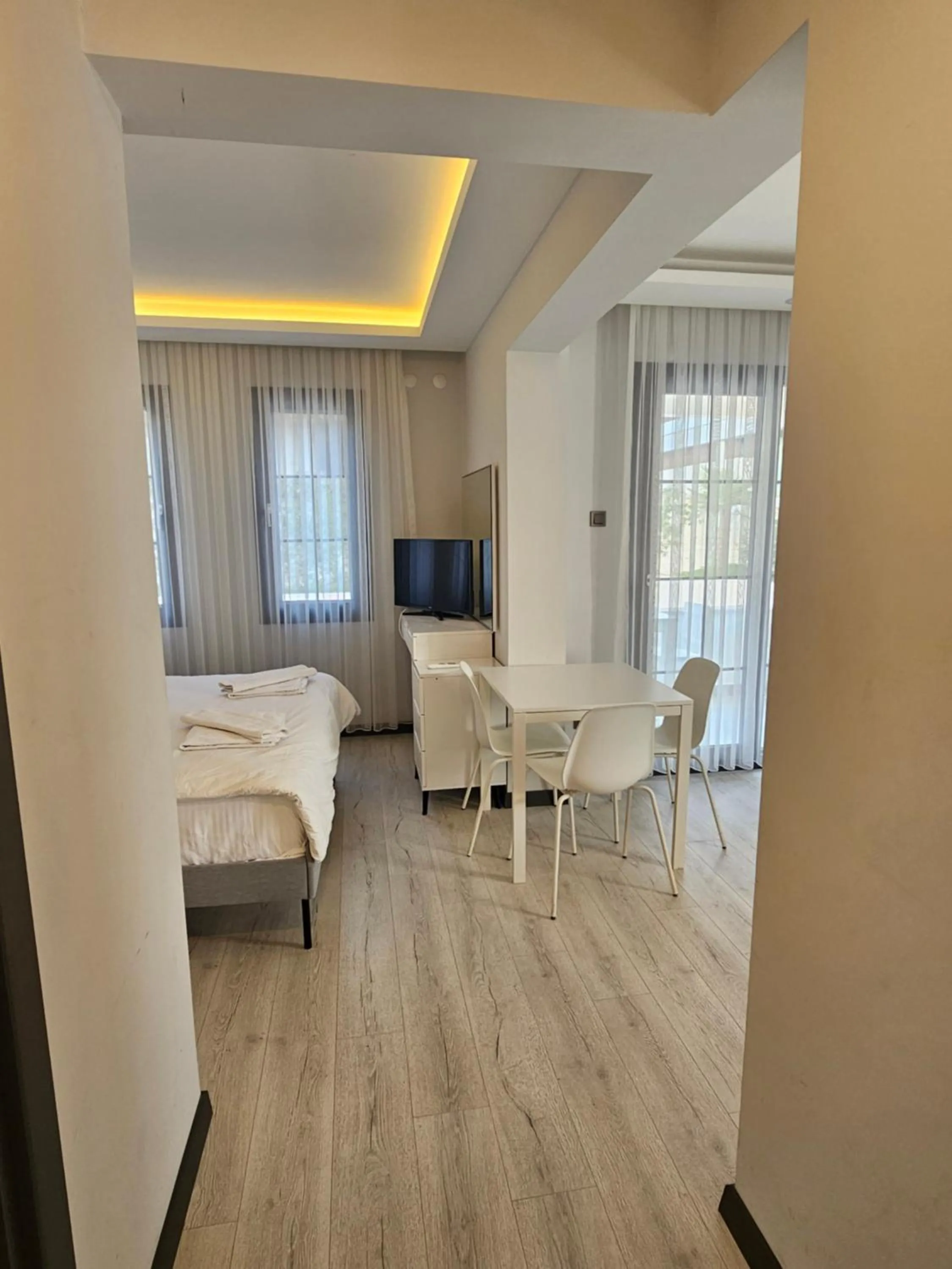 Bed in Cicek Apart Hotel