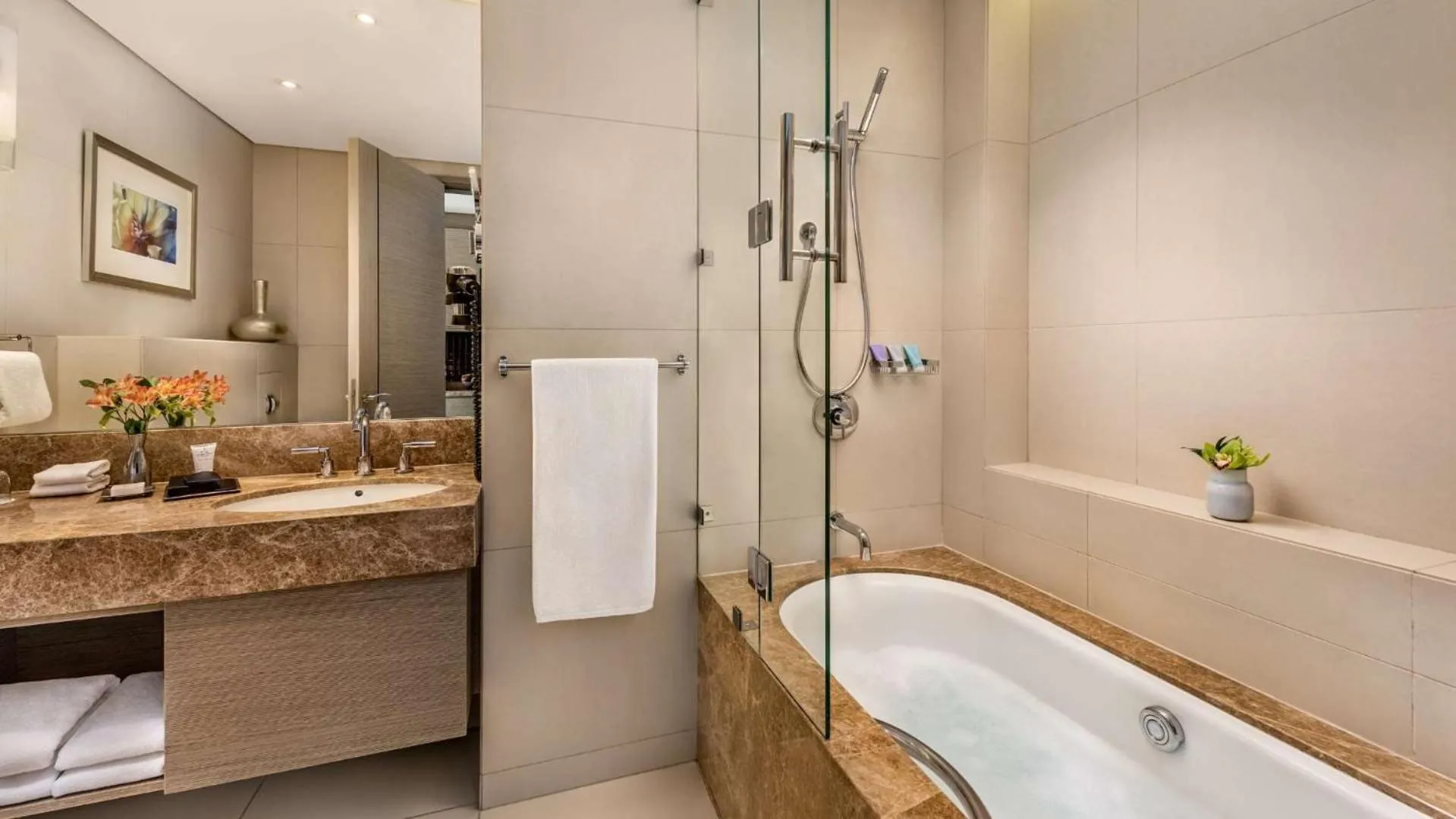 Bathroom in Dusit Thani Abu Dhabi