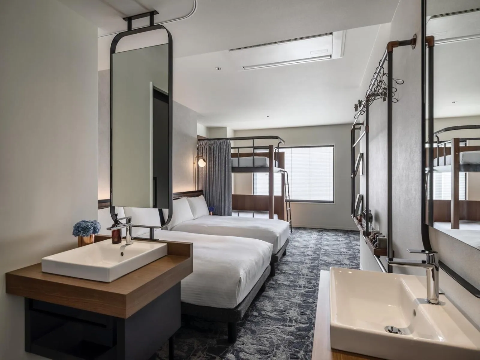 Photo of the whole room, Bed in The Lively Osaka Honmachi