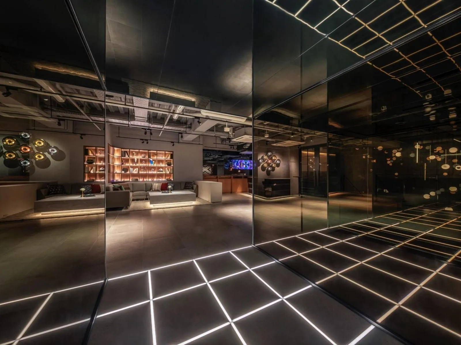 Lobby or reception in The Lively Osaka Honmachi