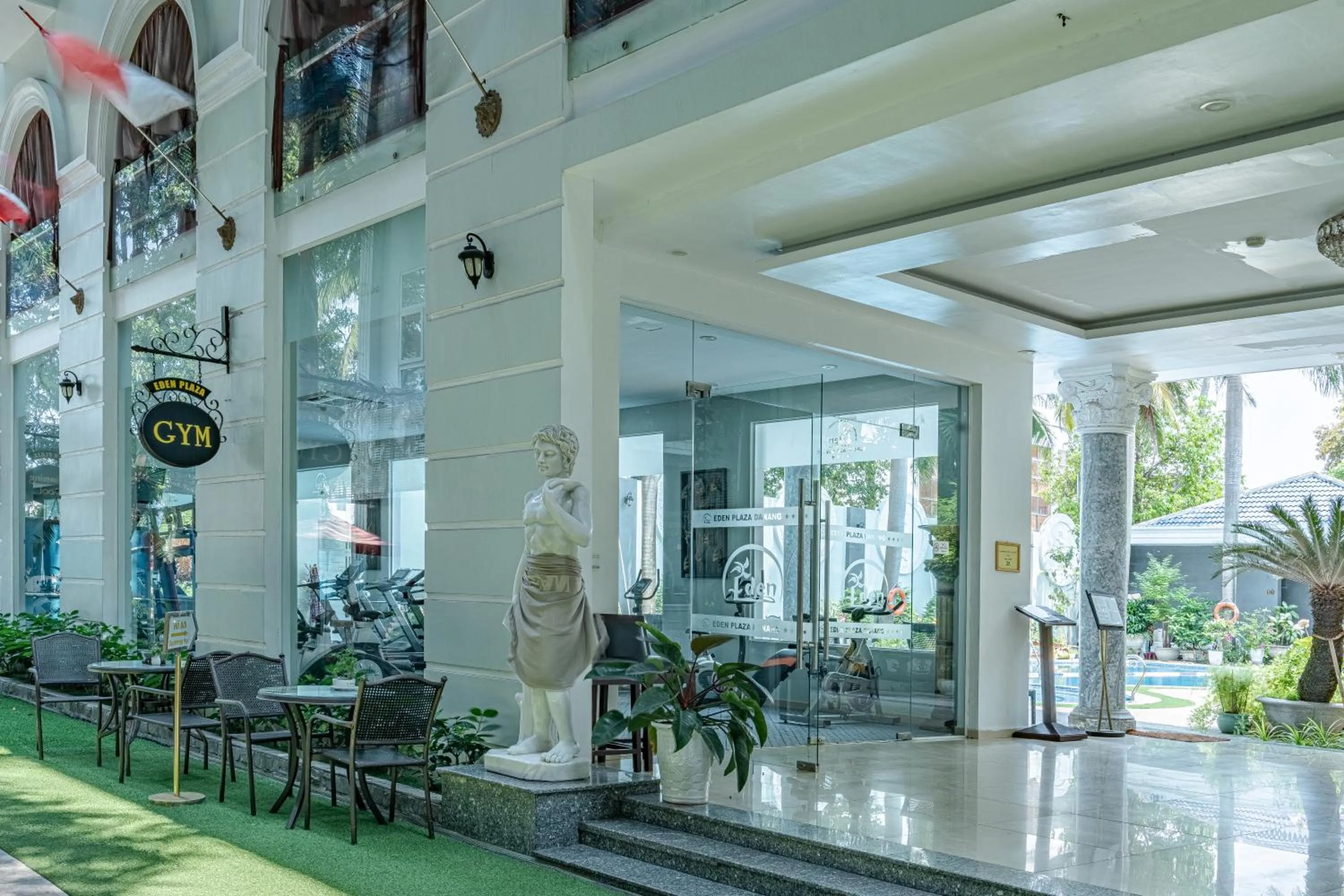 Patio in Eden Plaza Da Nang Hotel