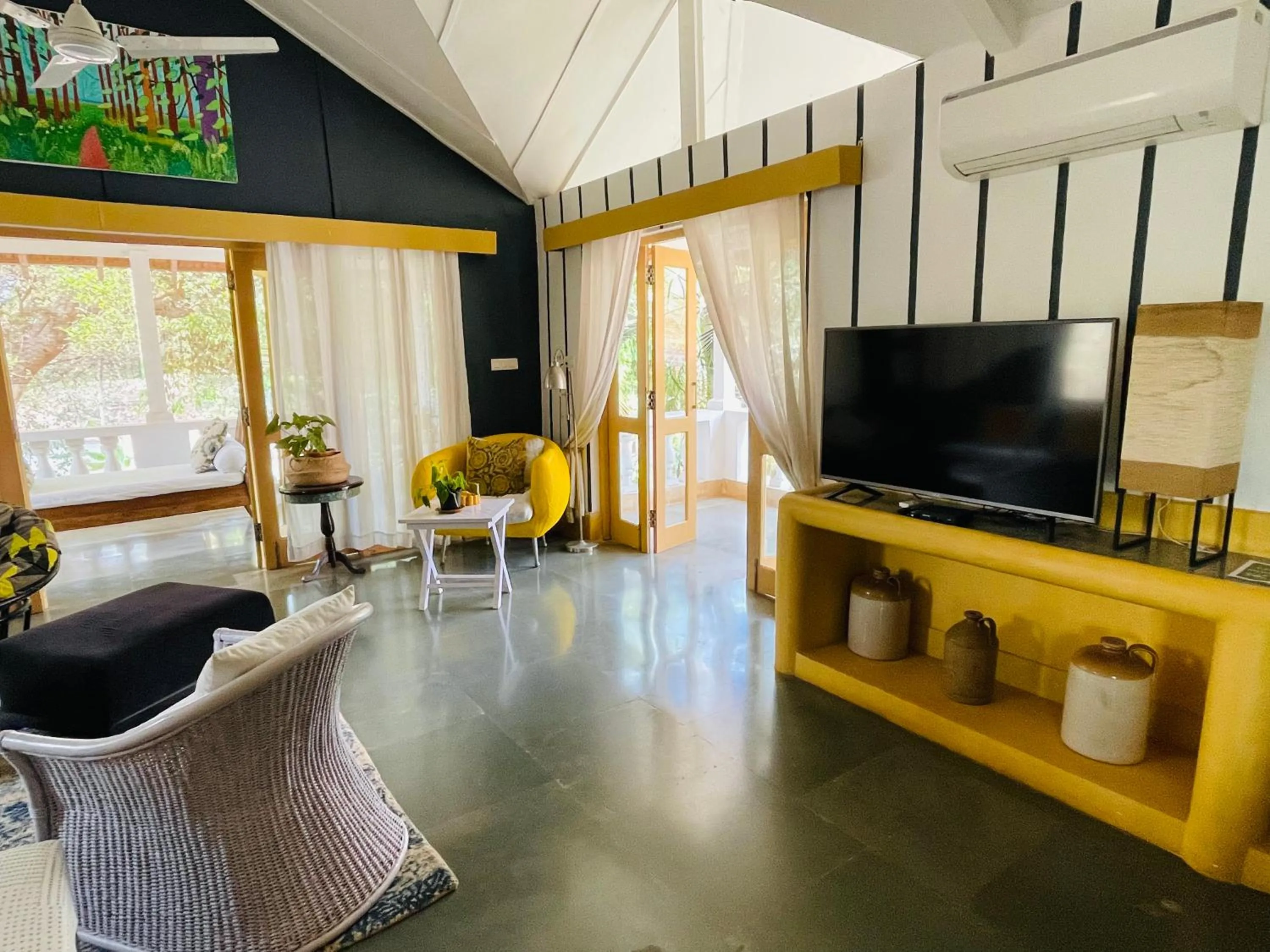 Seating area in Casa Anjuna