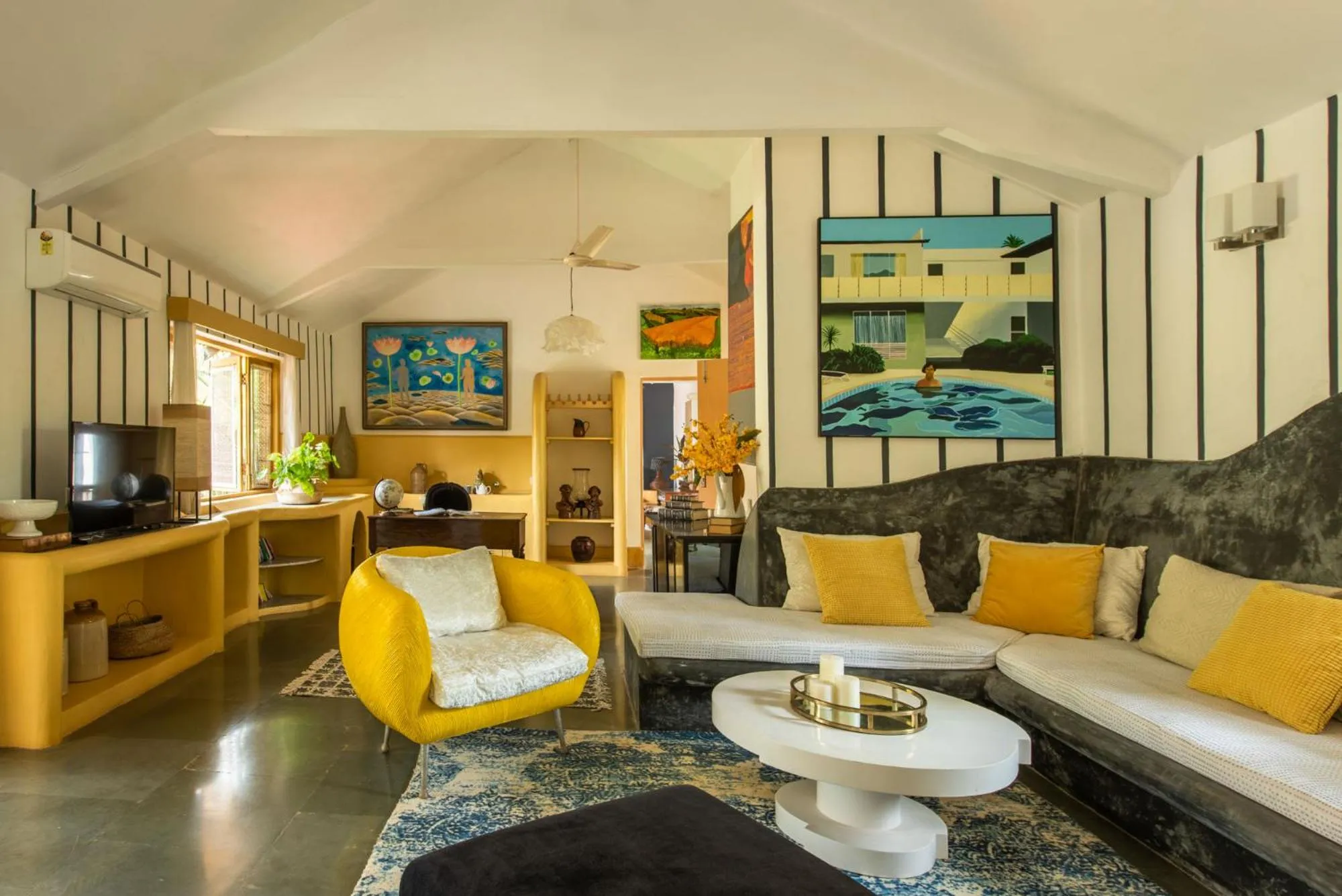 Seating area in Casa Anjuna