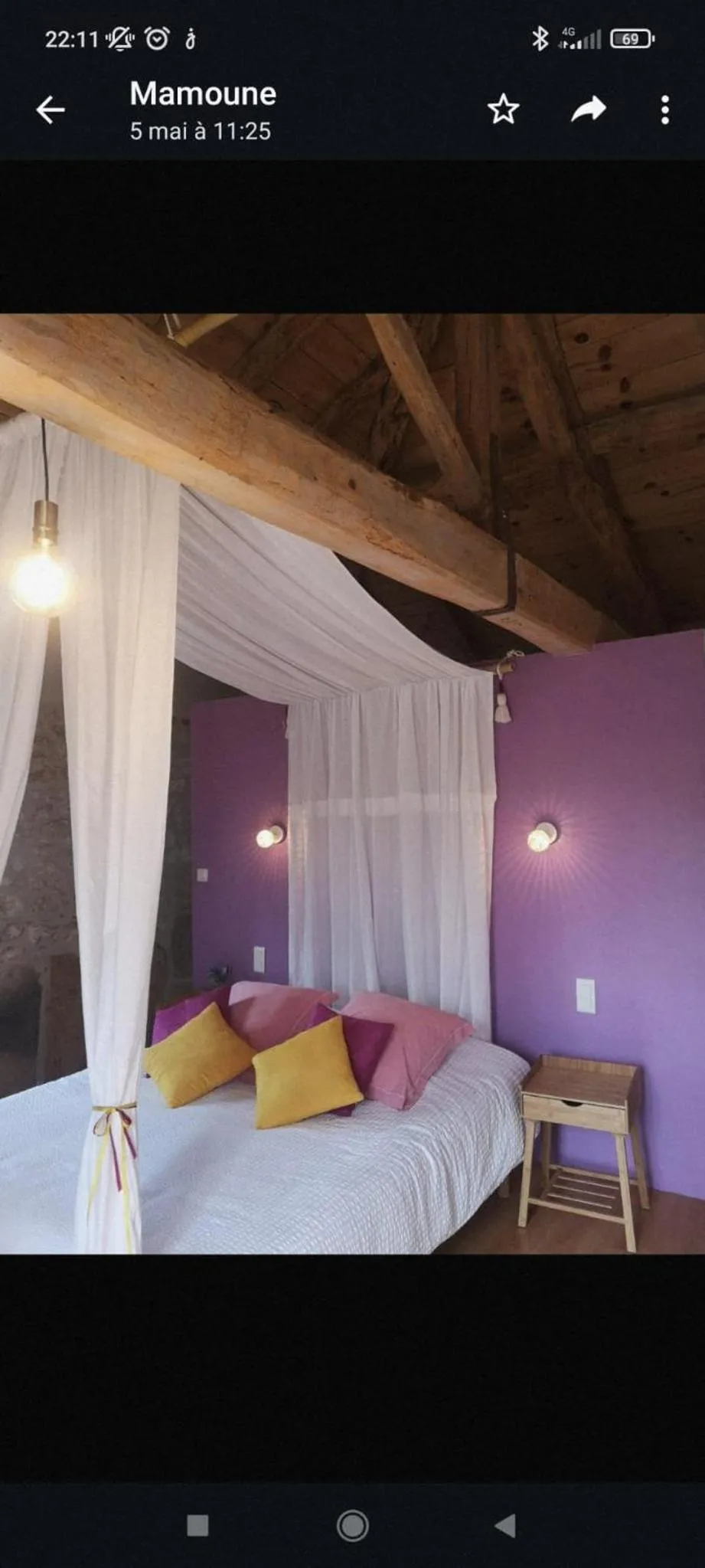 Bed in Castel Mazars