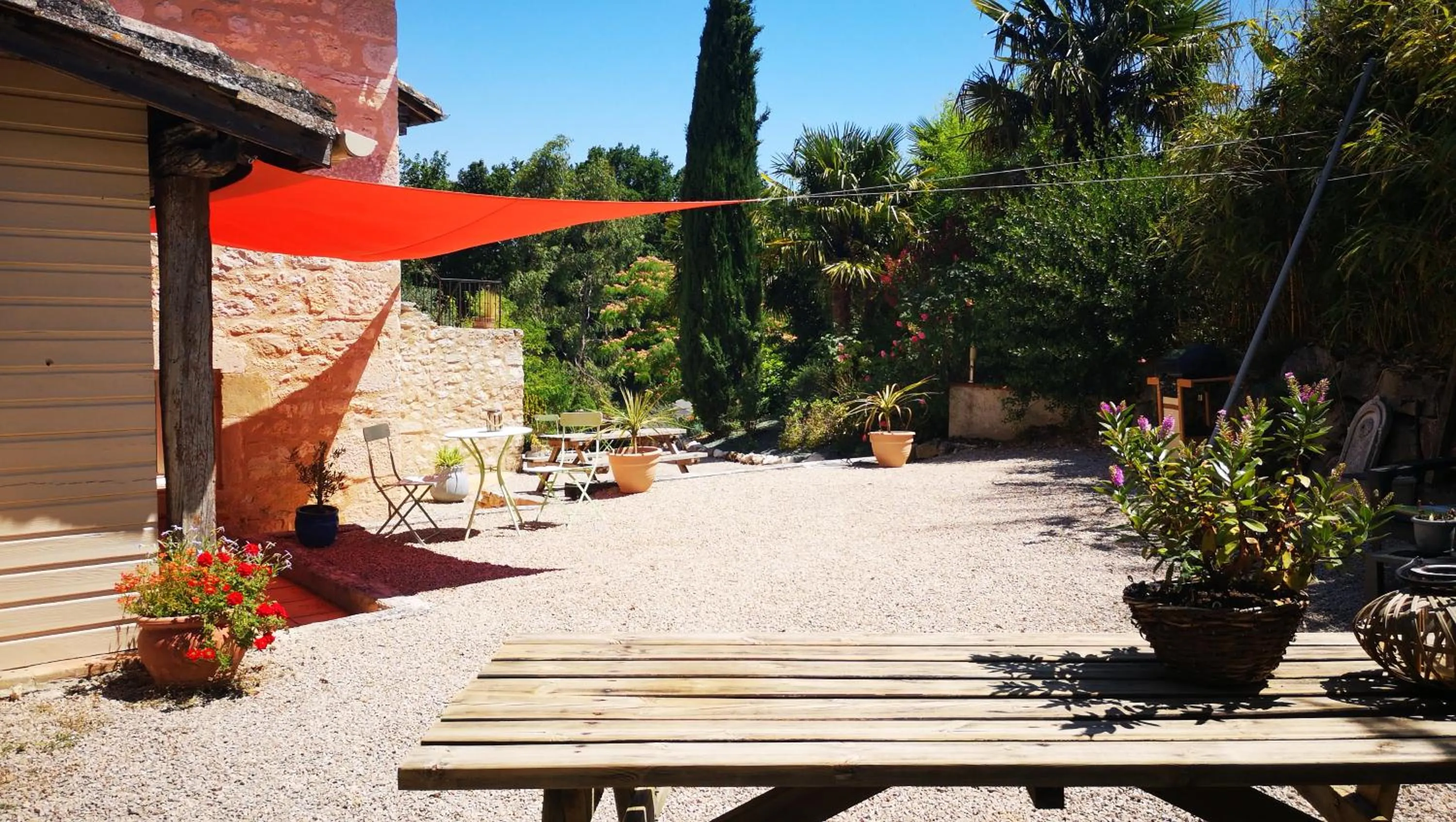 Patio in Castel Mazars