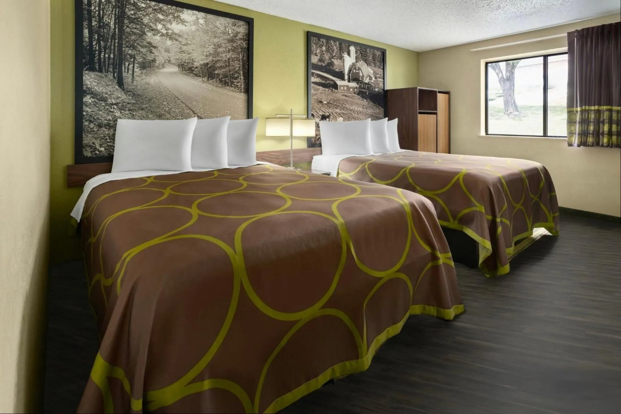 Bed in Super 8 by Wyndham St. Clairsville OH/Wheeling WV Area