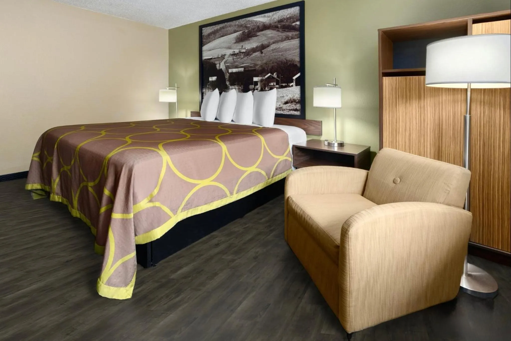 Bed in Super 8 by Wyndham St. Clairsville OH/Wheeling WV Area