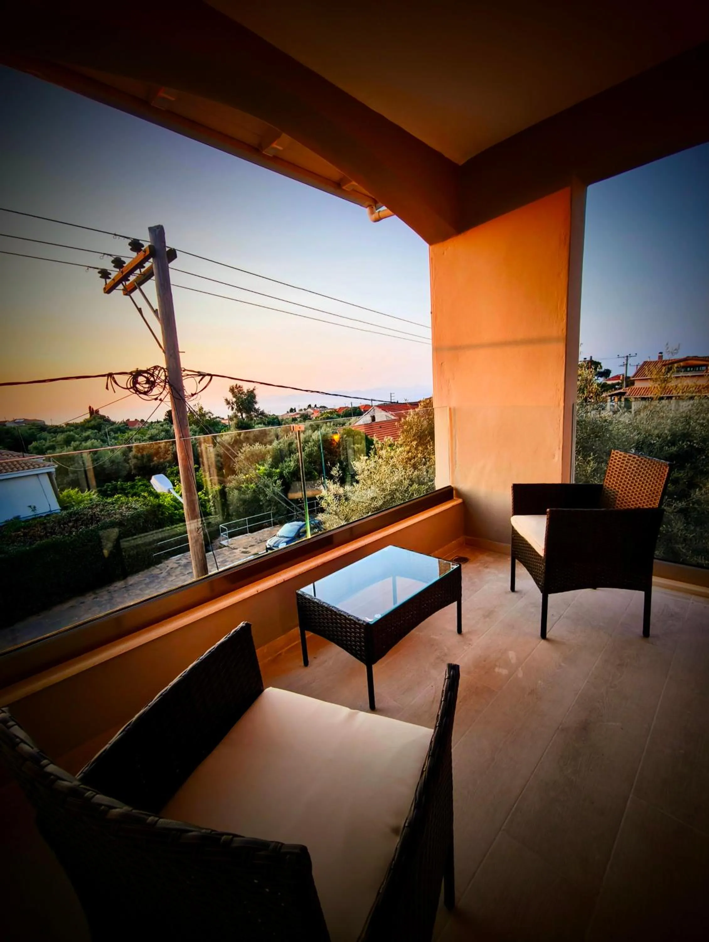 Balcony/Terrace in Araxovoli Studios - Aραξοβόλι Lefkada