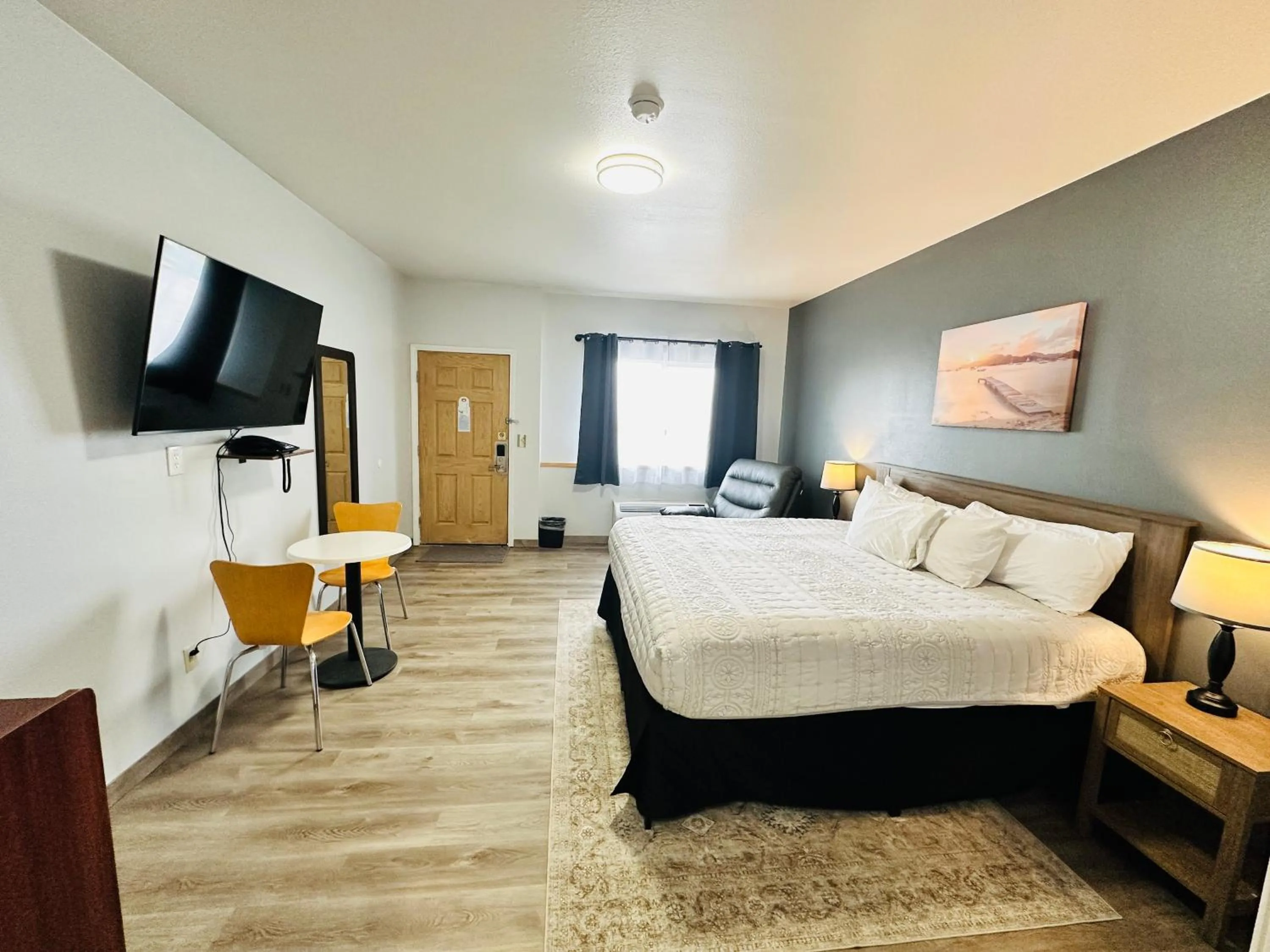 Bed in The Beaverhead Lodge