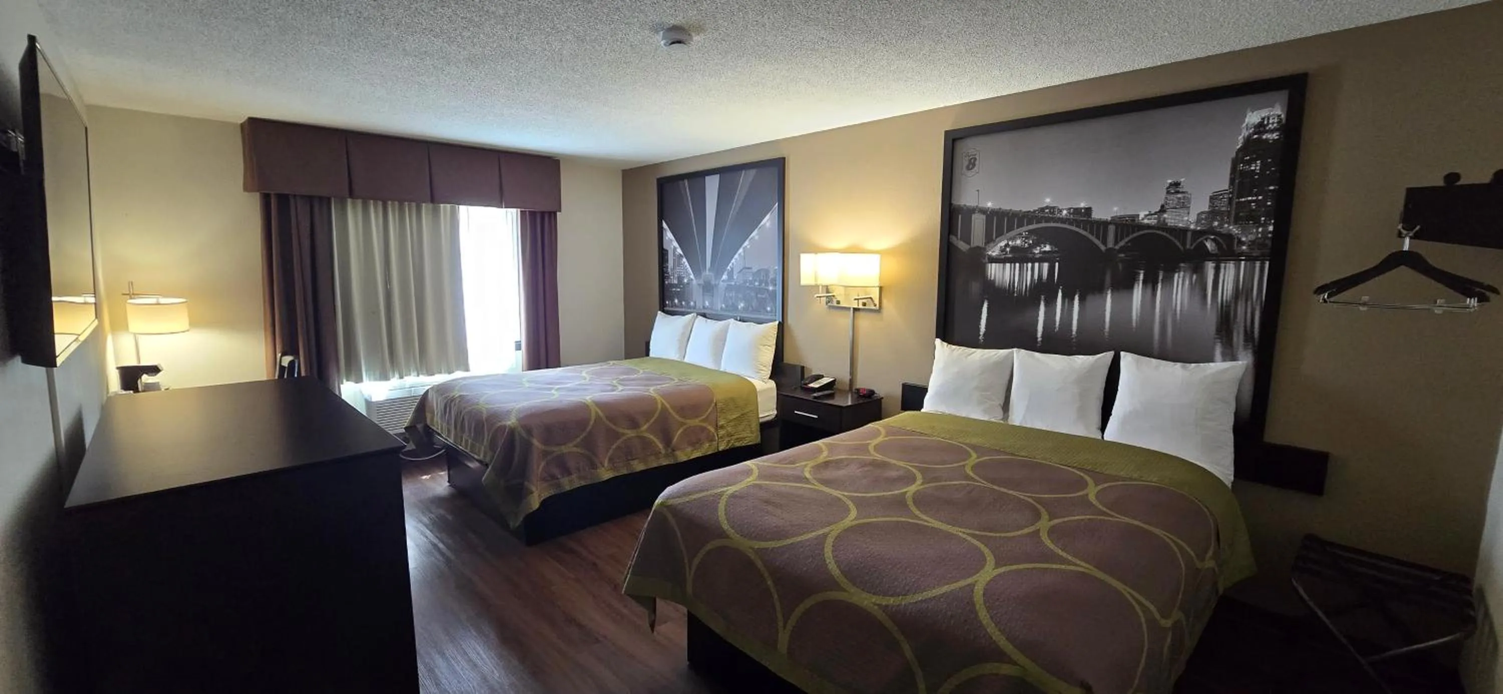 Bedroom, Bed in Super 8 by Wyndham Rogers Minnesota