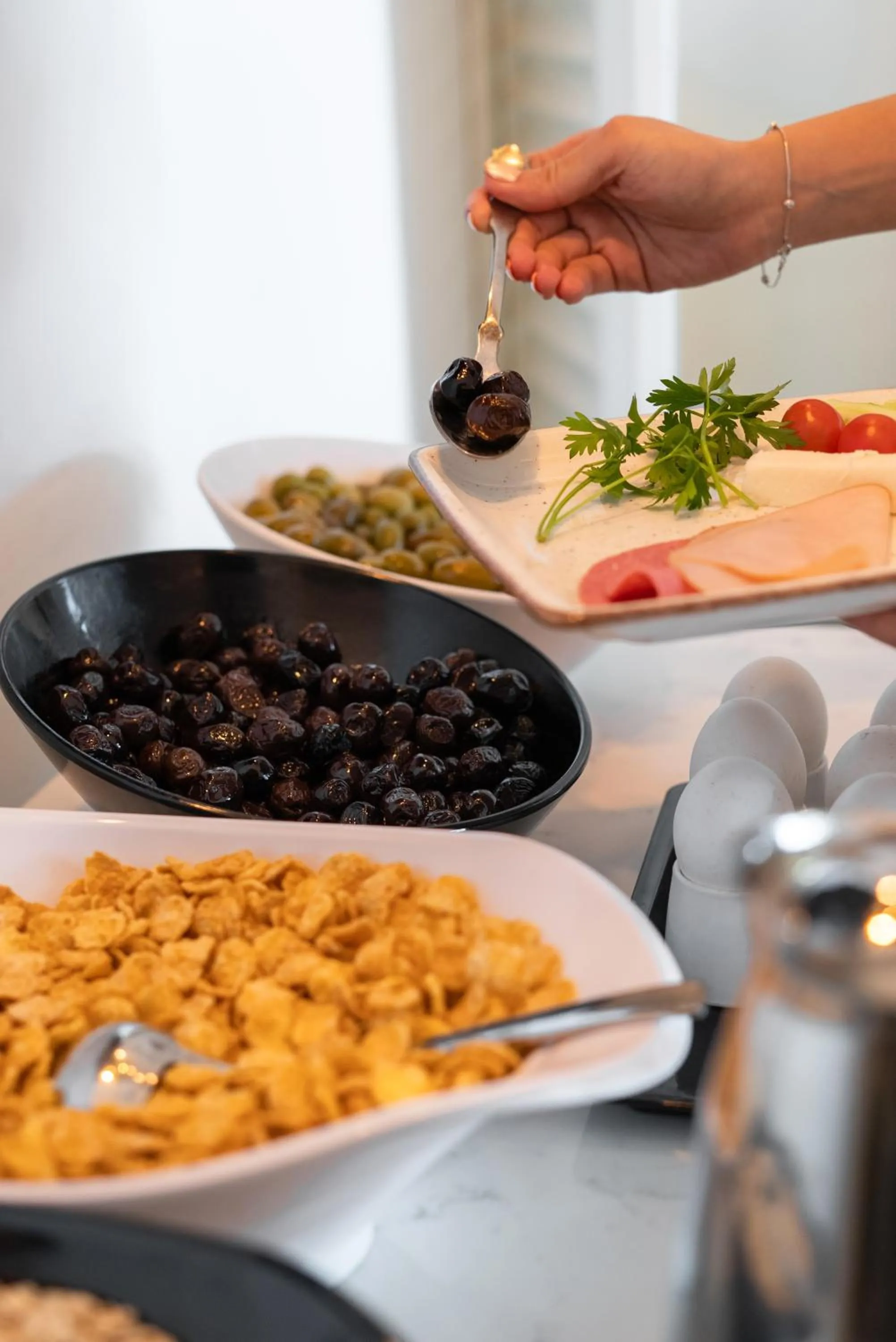 Buffet breakfast in LAFARINE HOTEL