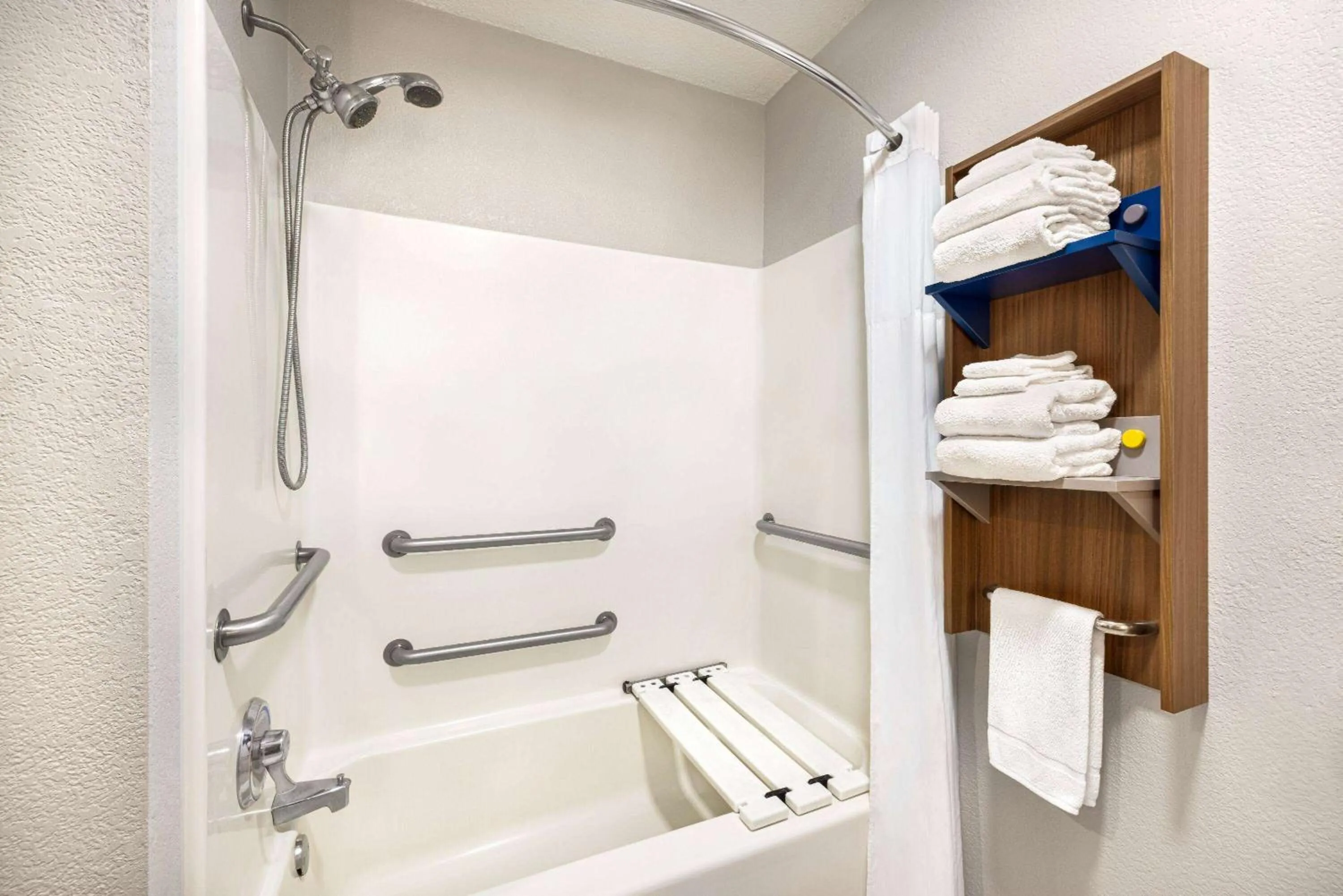 Shower in Microtel Inn & Suites by Wyndham New Ulm