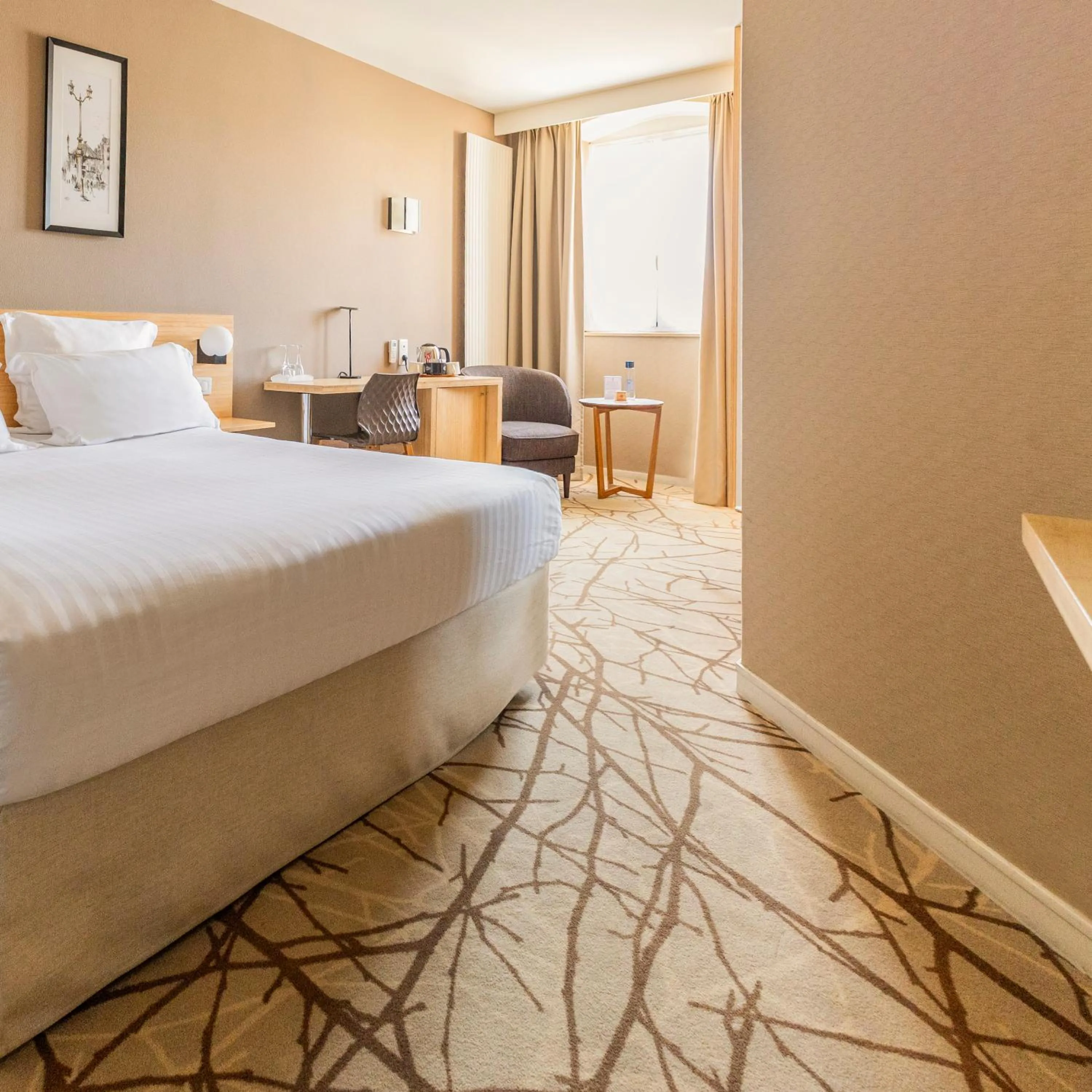 Bed in Grand Hotel Francais