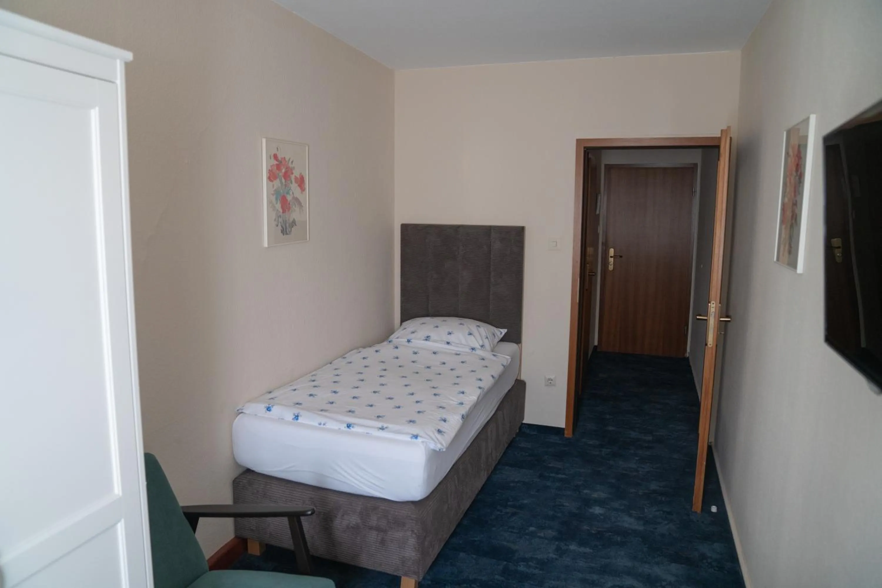 Bed in Hotel zum Grafen Hallermunt