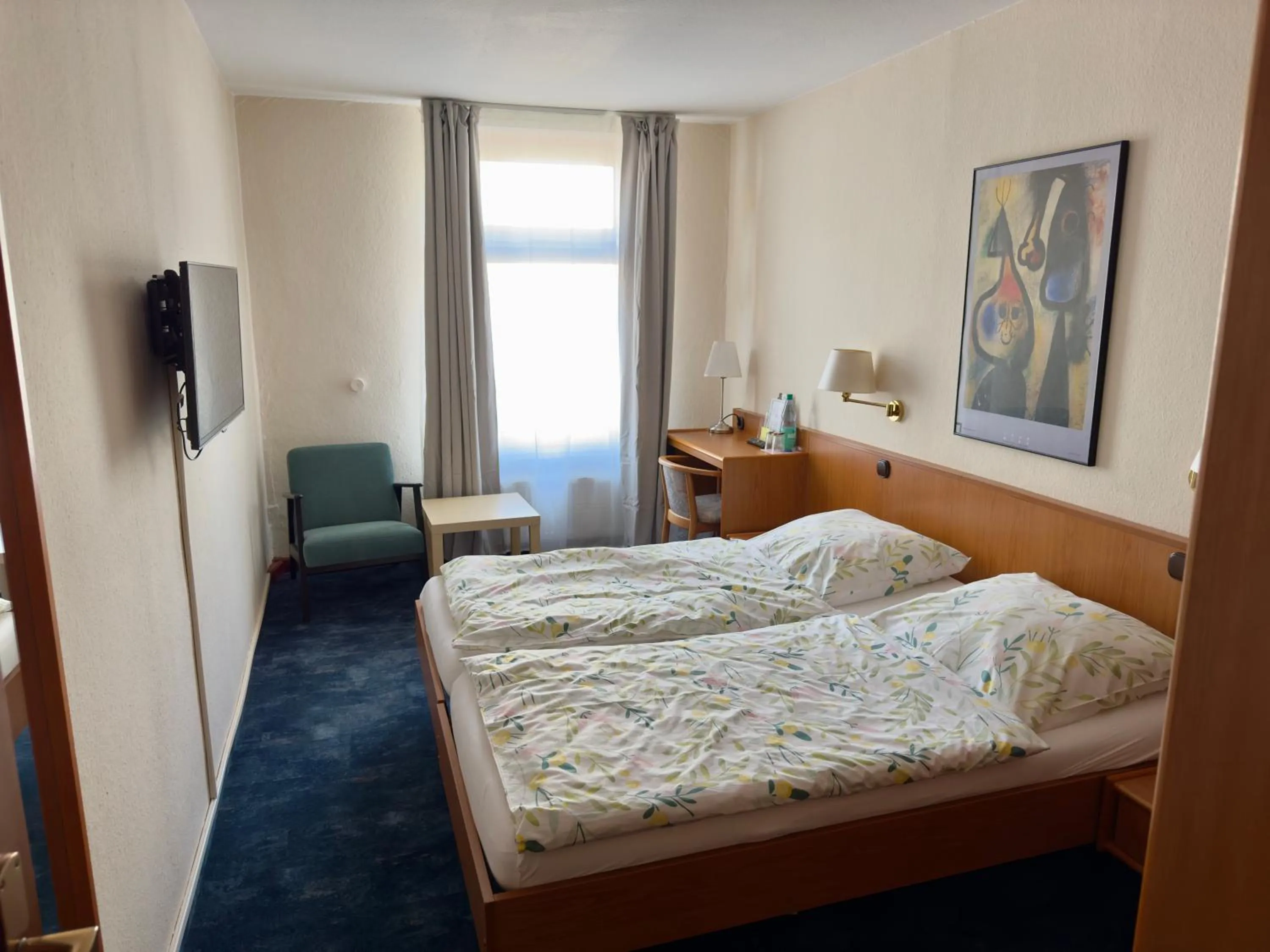 Bed in Hotel zum Grafen Hallermunt