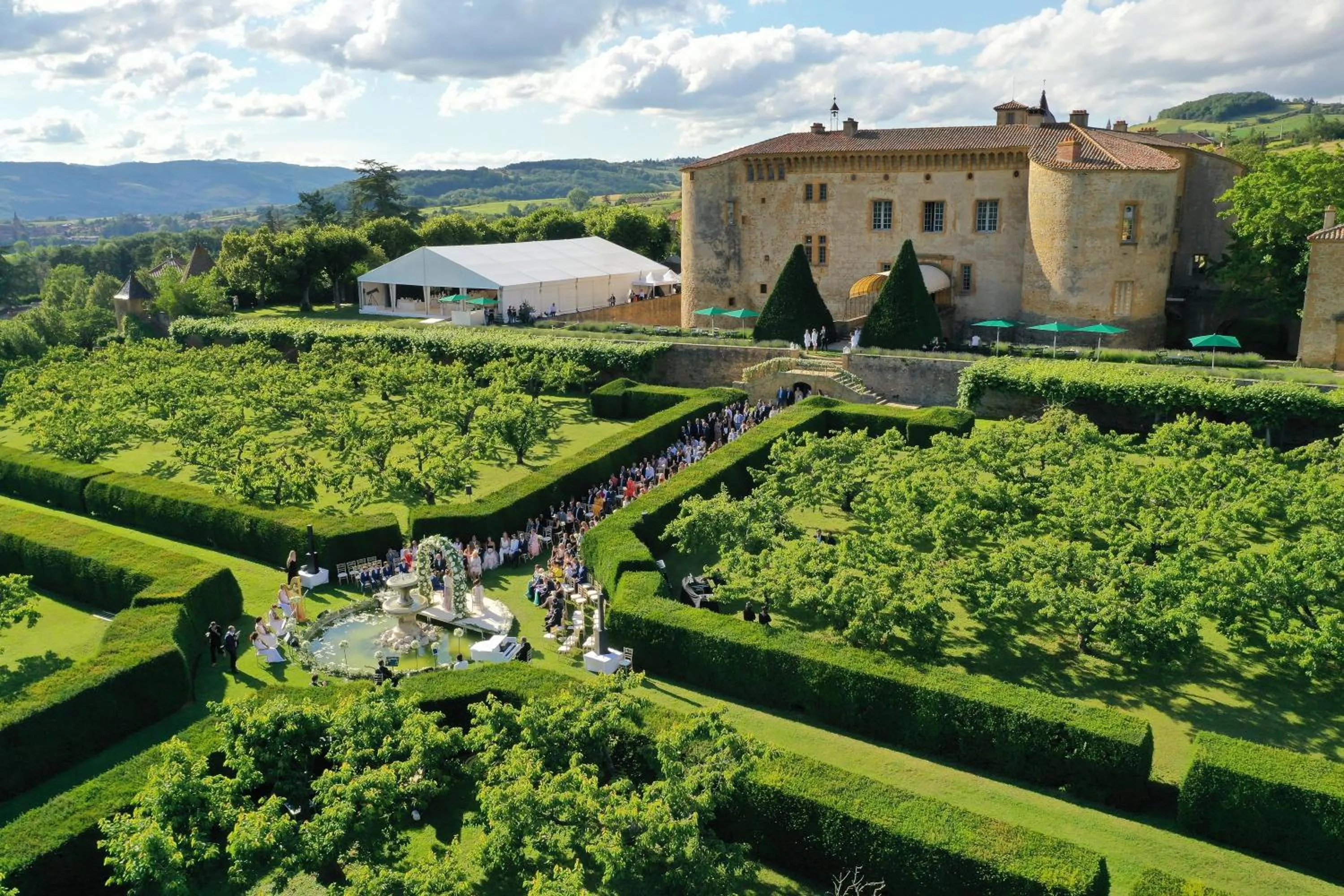 wedding in Château de Bagnols