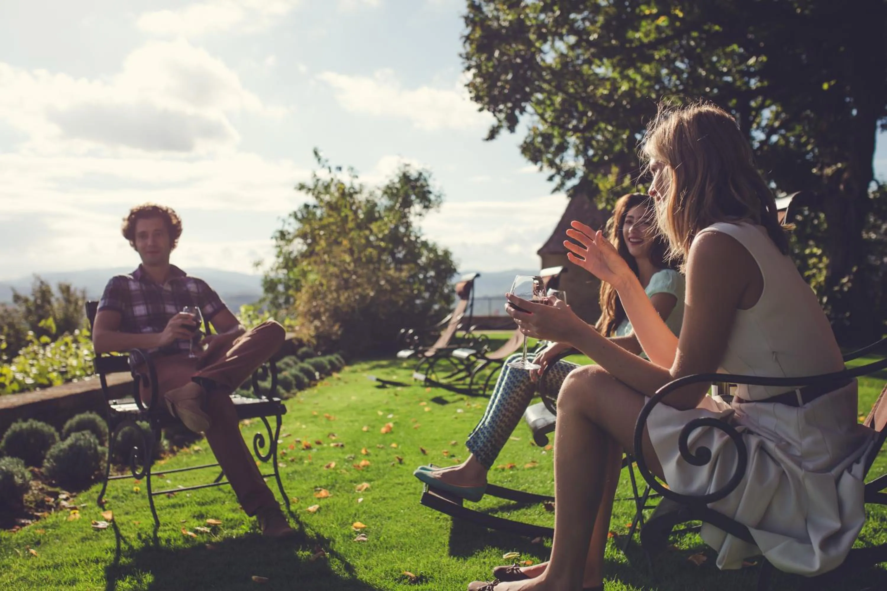 Garden in Château de Bagnols