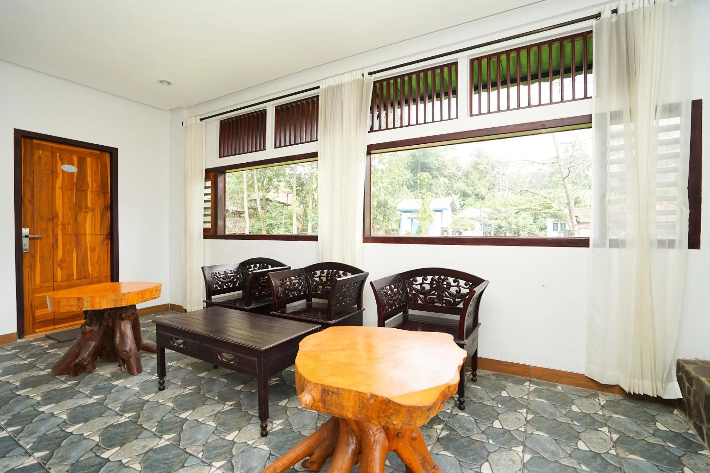 Seating area in Defada Village Bromo at Desa Wisata Bromo Mitra RedDoorz