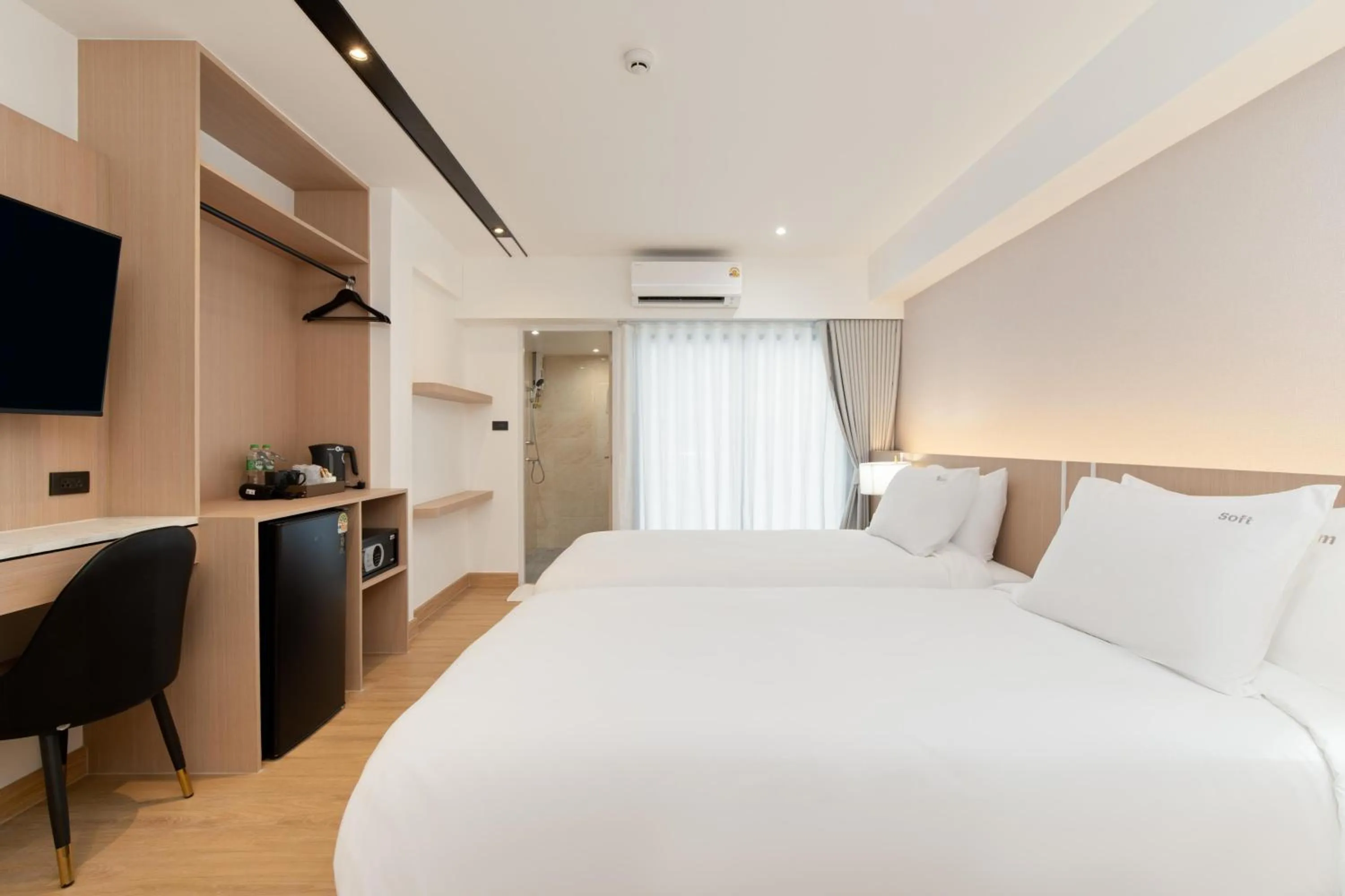 Bed in P-Park Hotel Bangkok