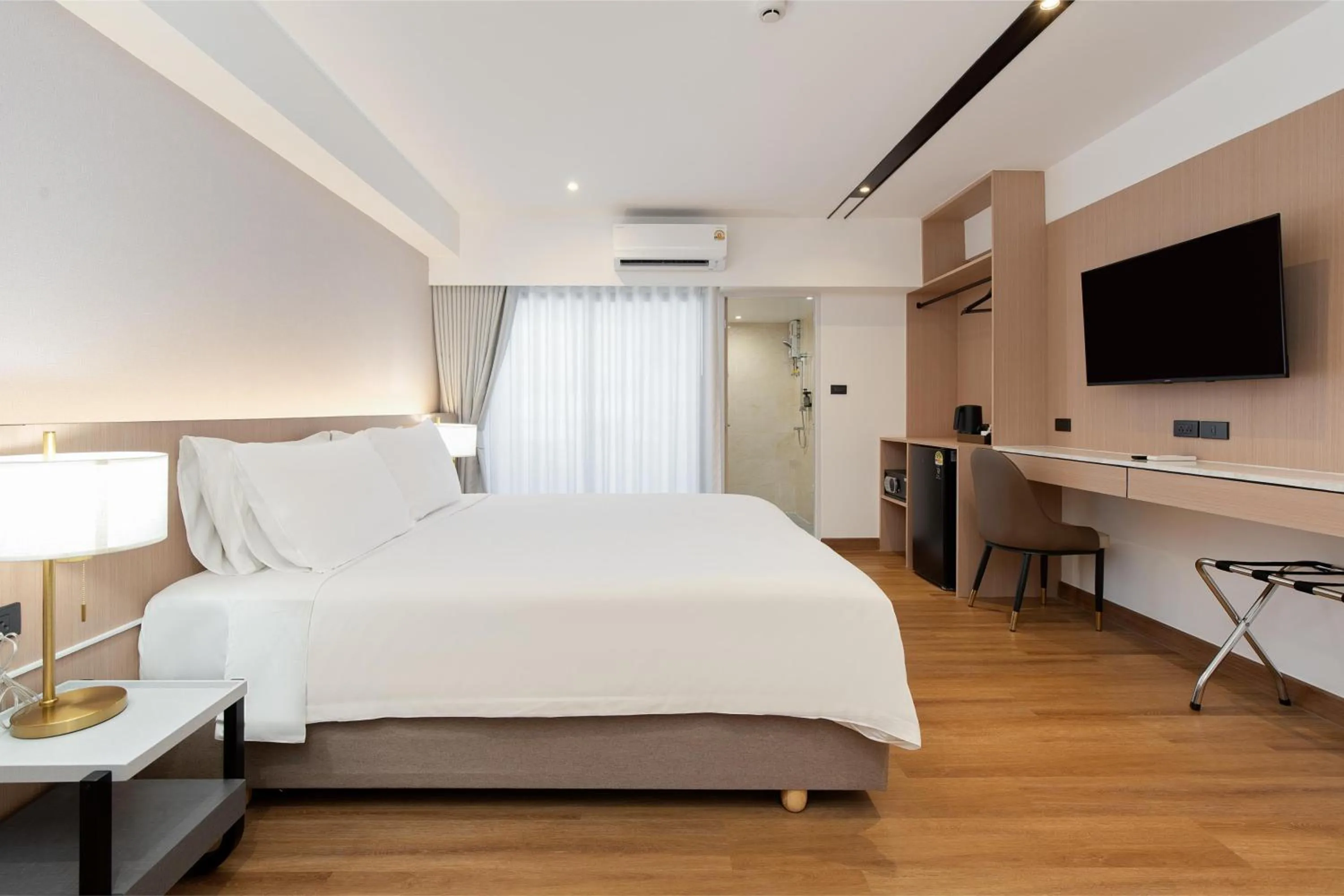 Bed in P-Park Hotel Bangkok