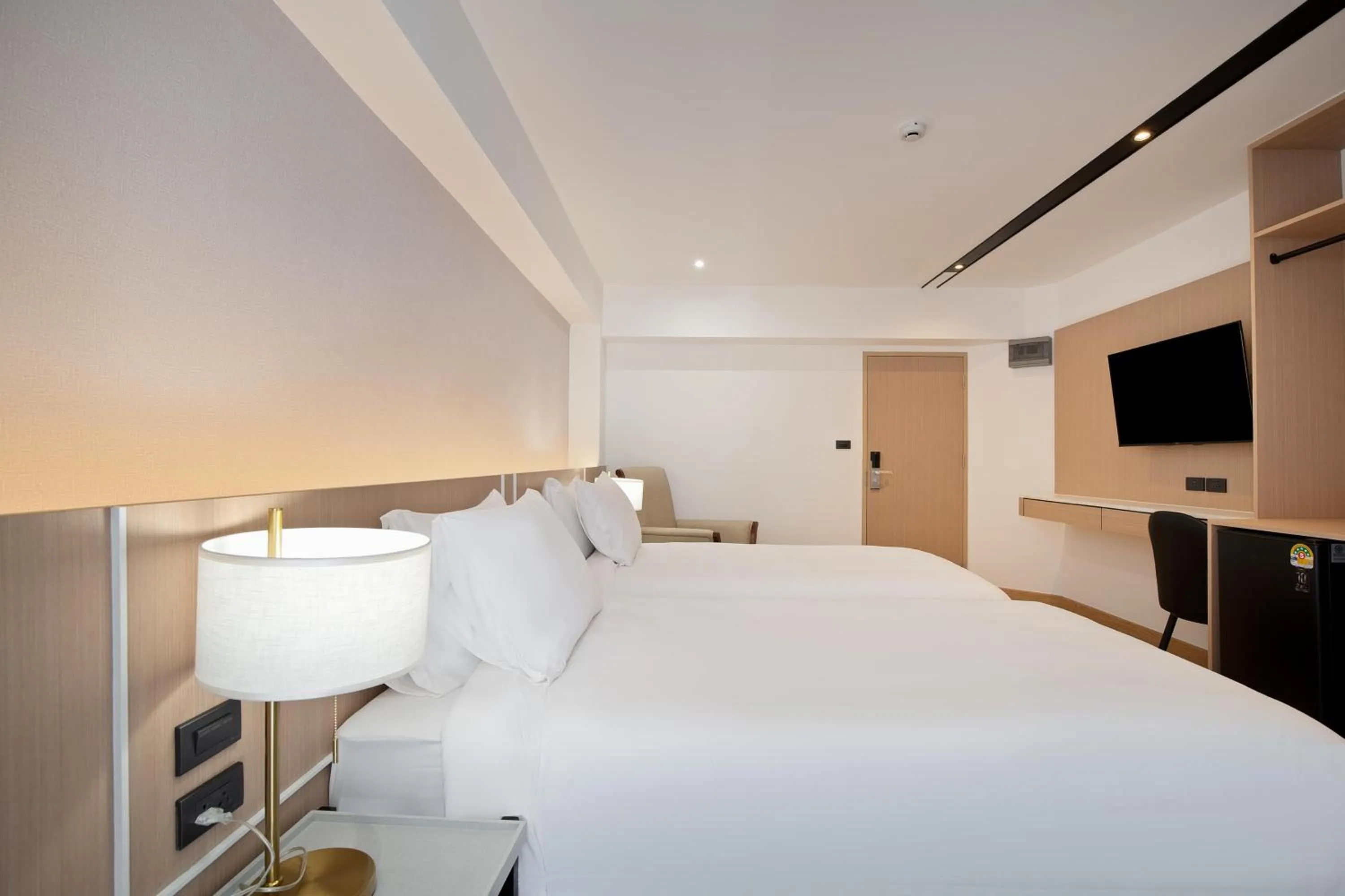 Bed in P-Park Hotel Bangkok