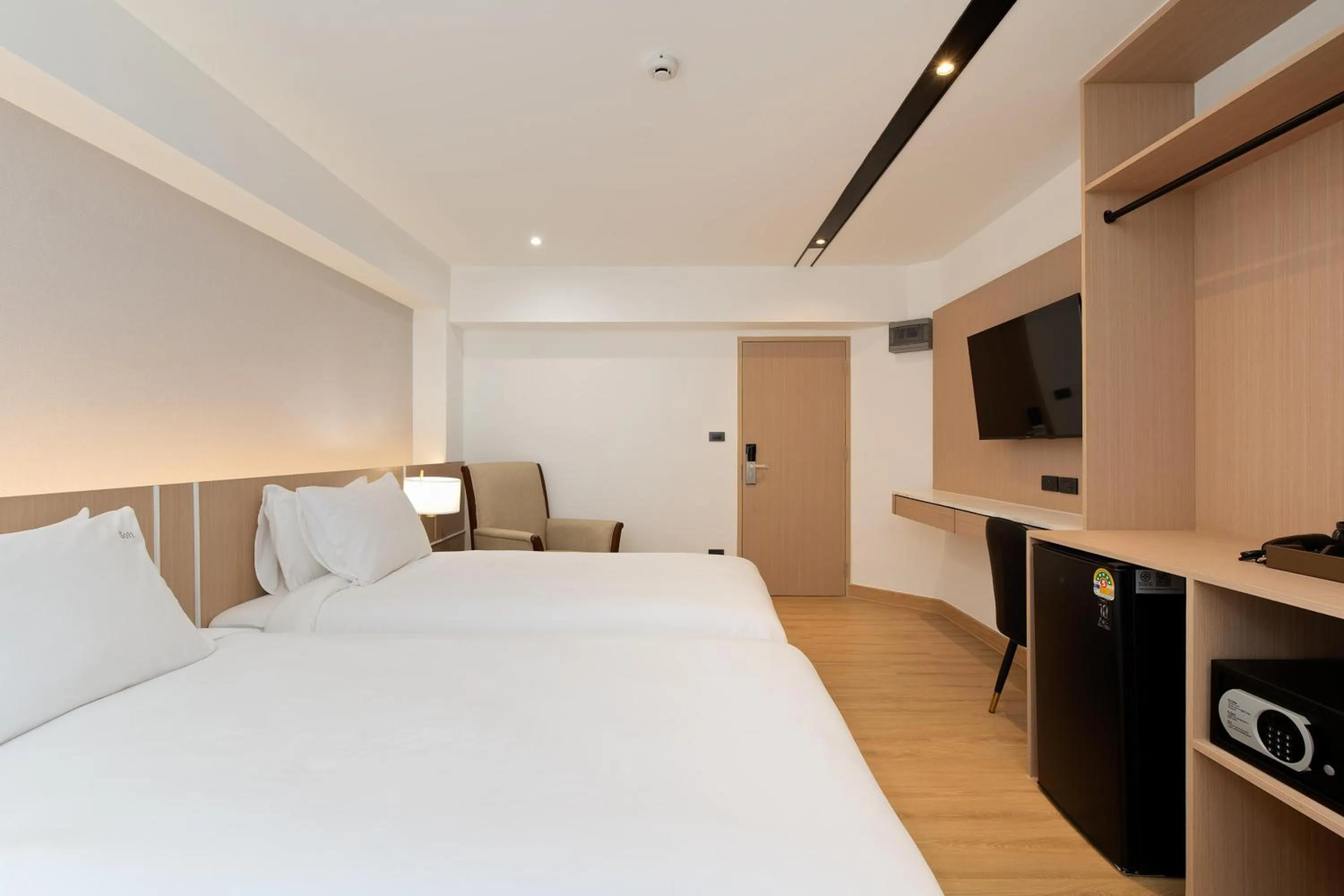 Bed in P-Park Hotel Bangkok