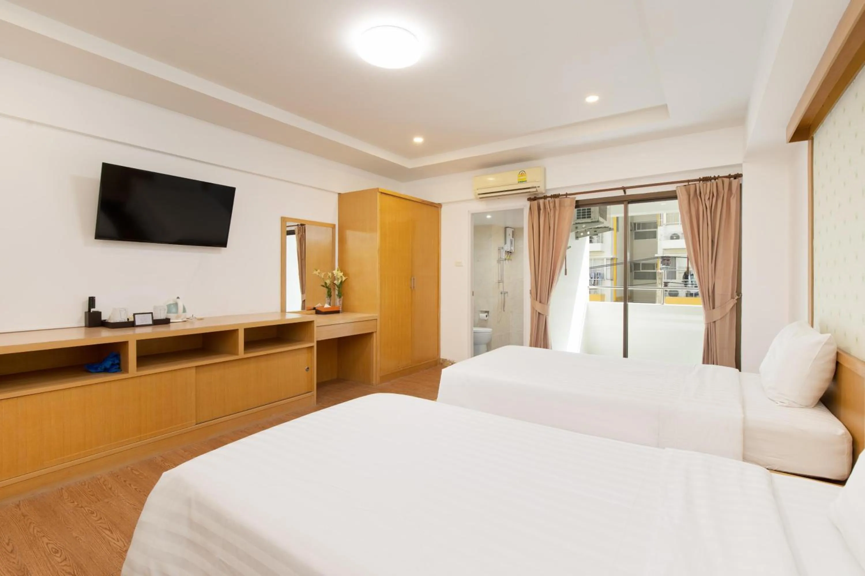 Bed in P-Park Hotel Bangkok