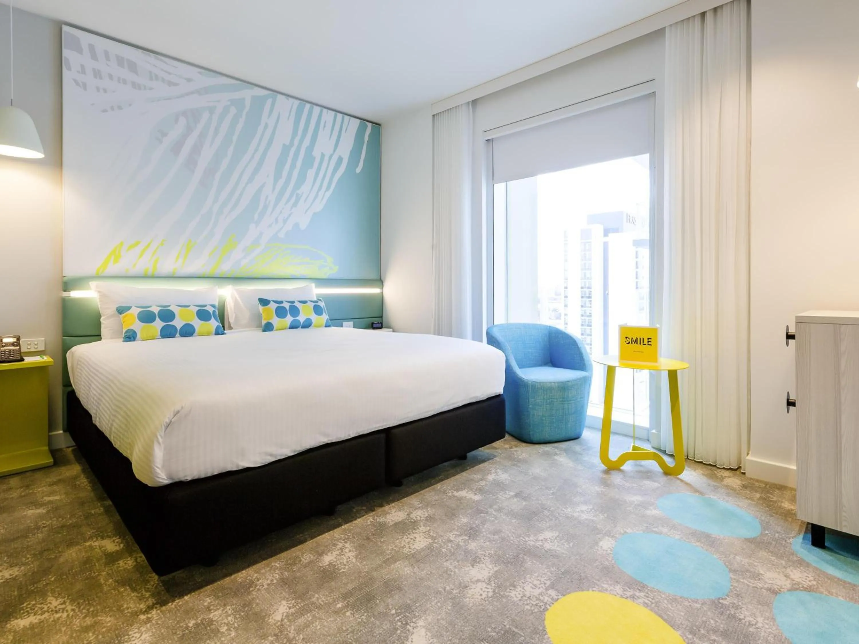 Bedroom, Bed in ibis Styles East Perth