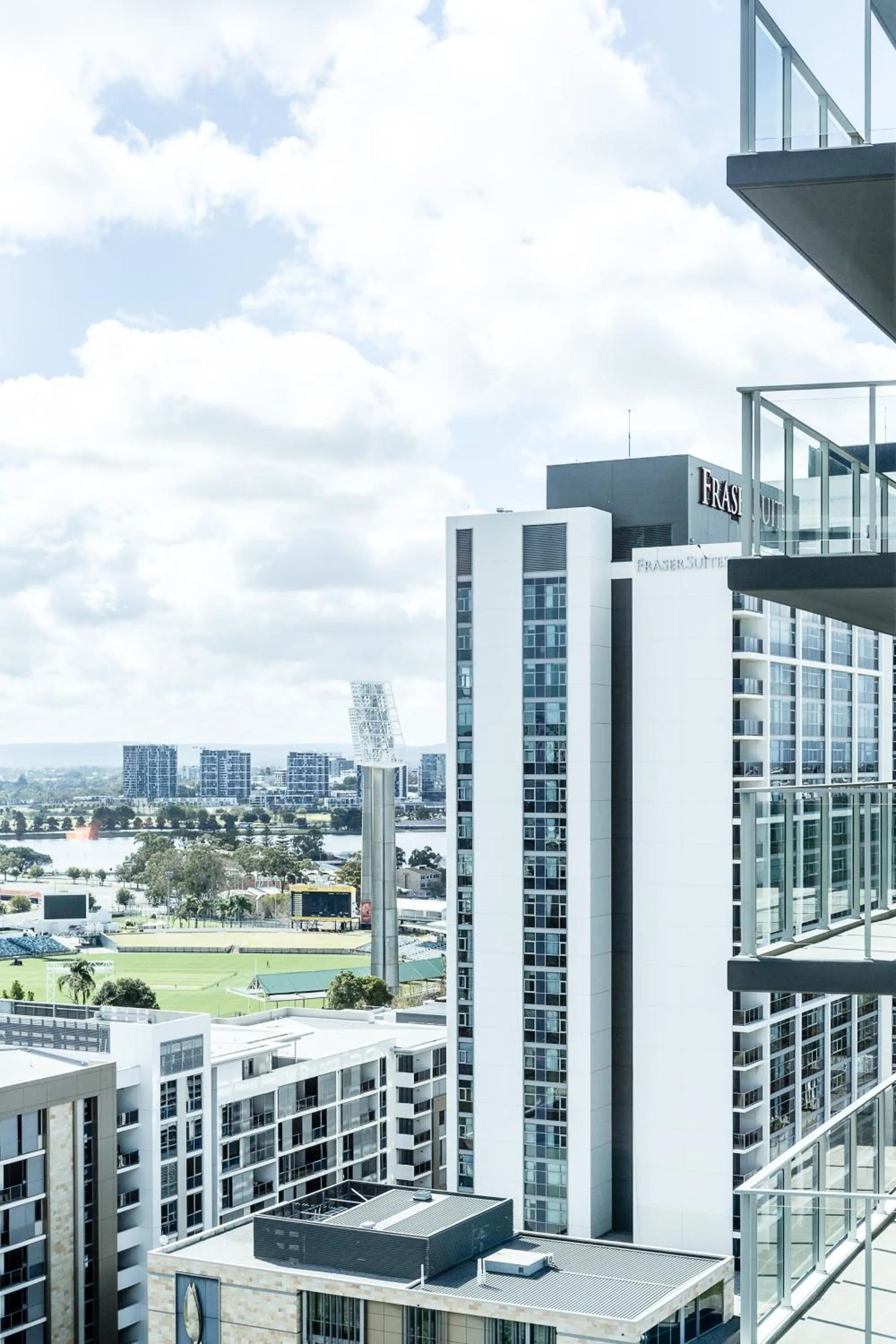 City view in ibis Styles East Perth