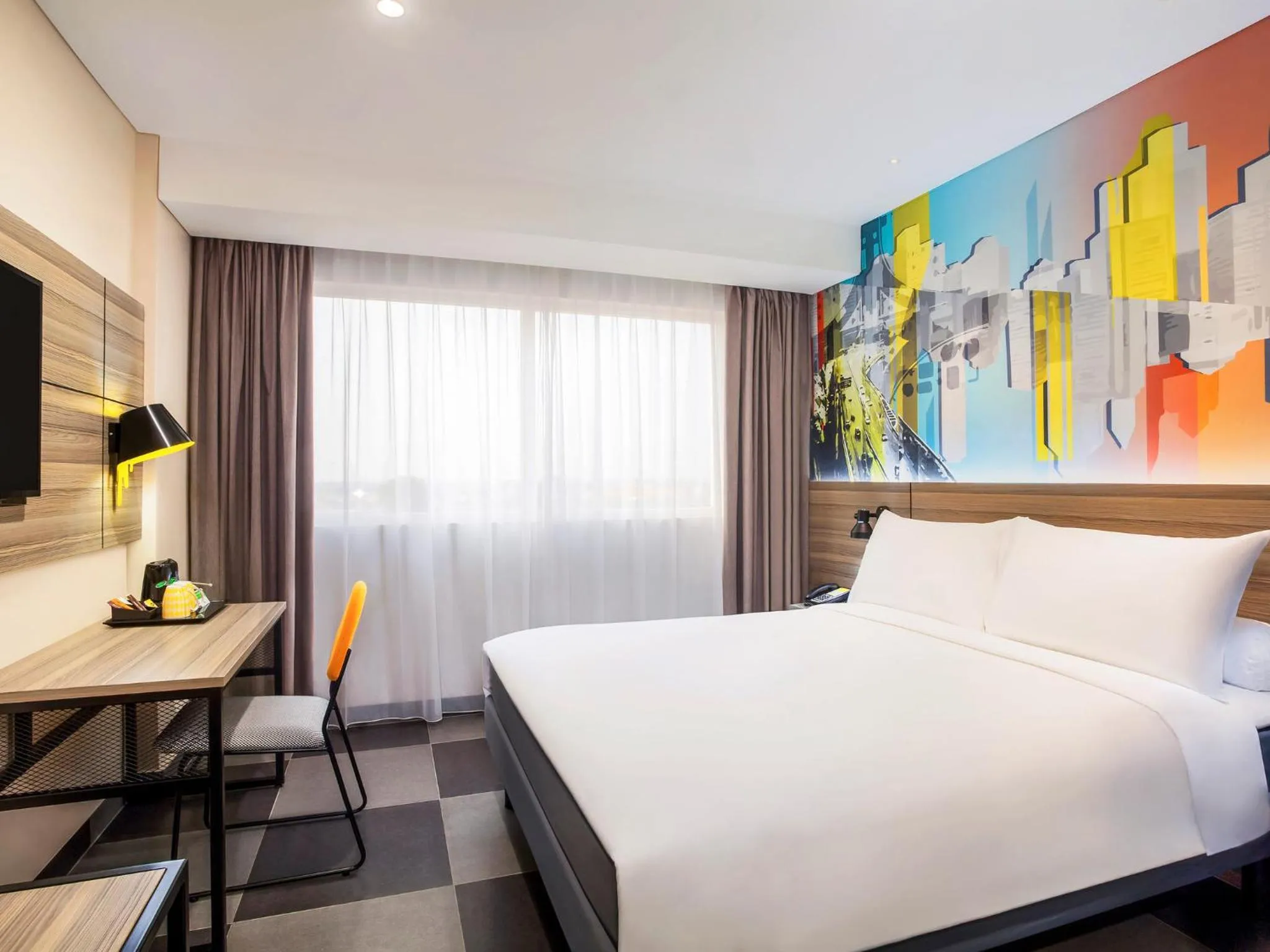 Bedroom, Bed in ibis Styles Bekasi Jatibening