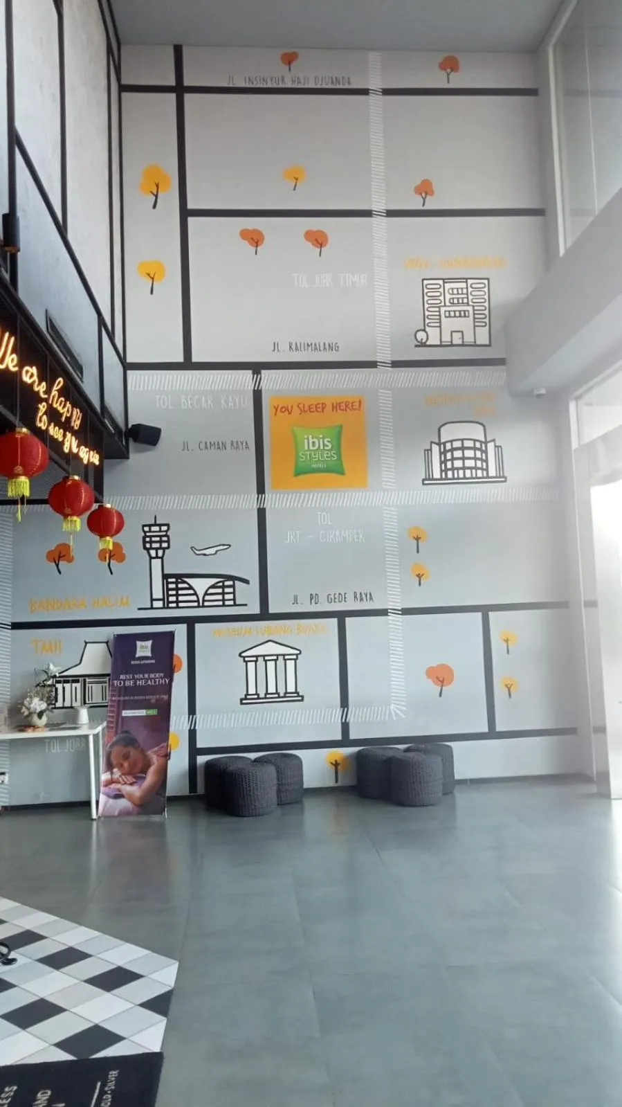 Lobby or reception in ibis Styles Bekasi Jatibening