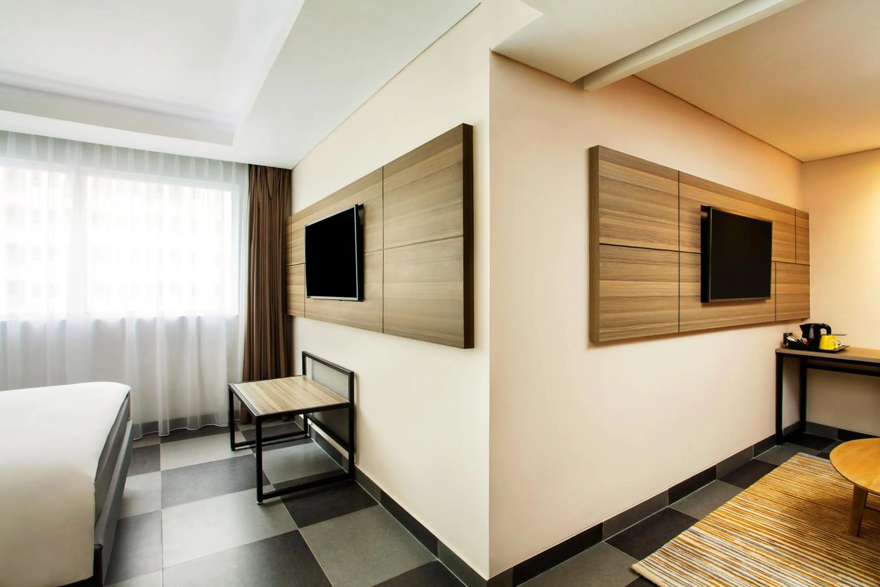 Living room, Bed in ibis Styles Bekasi Jatibening