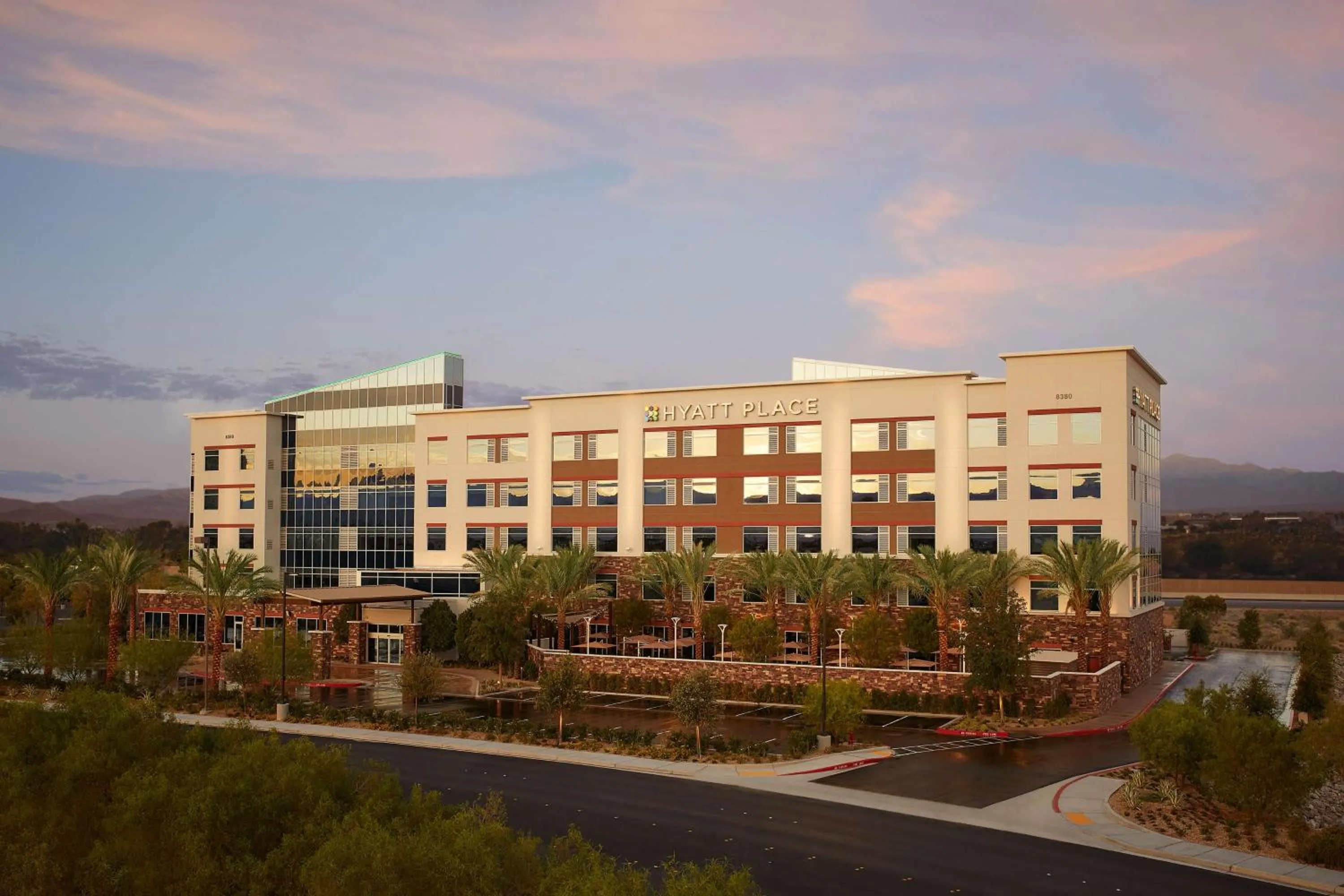 Property building in Hyatt Place Las Vegas at Silverton Village