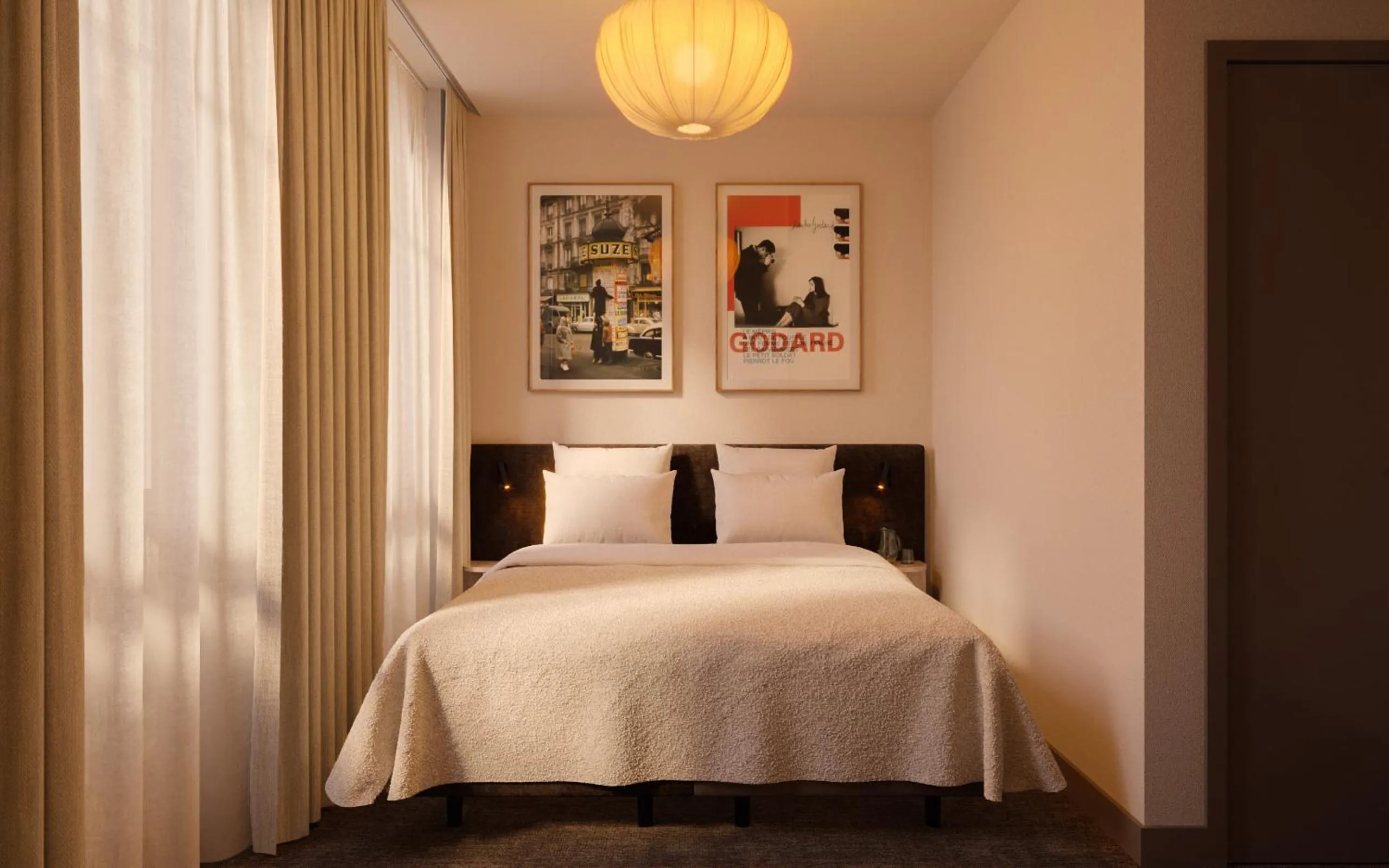 Bedroom, Bed in Hôtel Beaurepaire