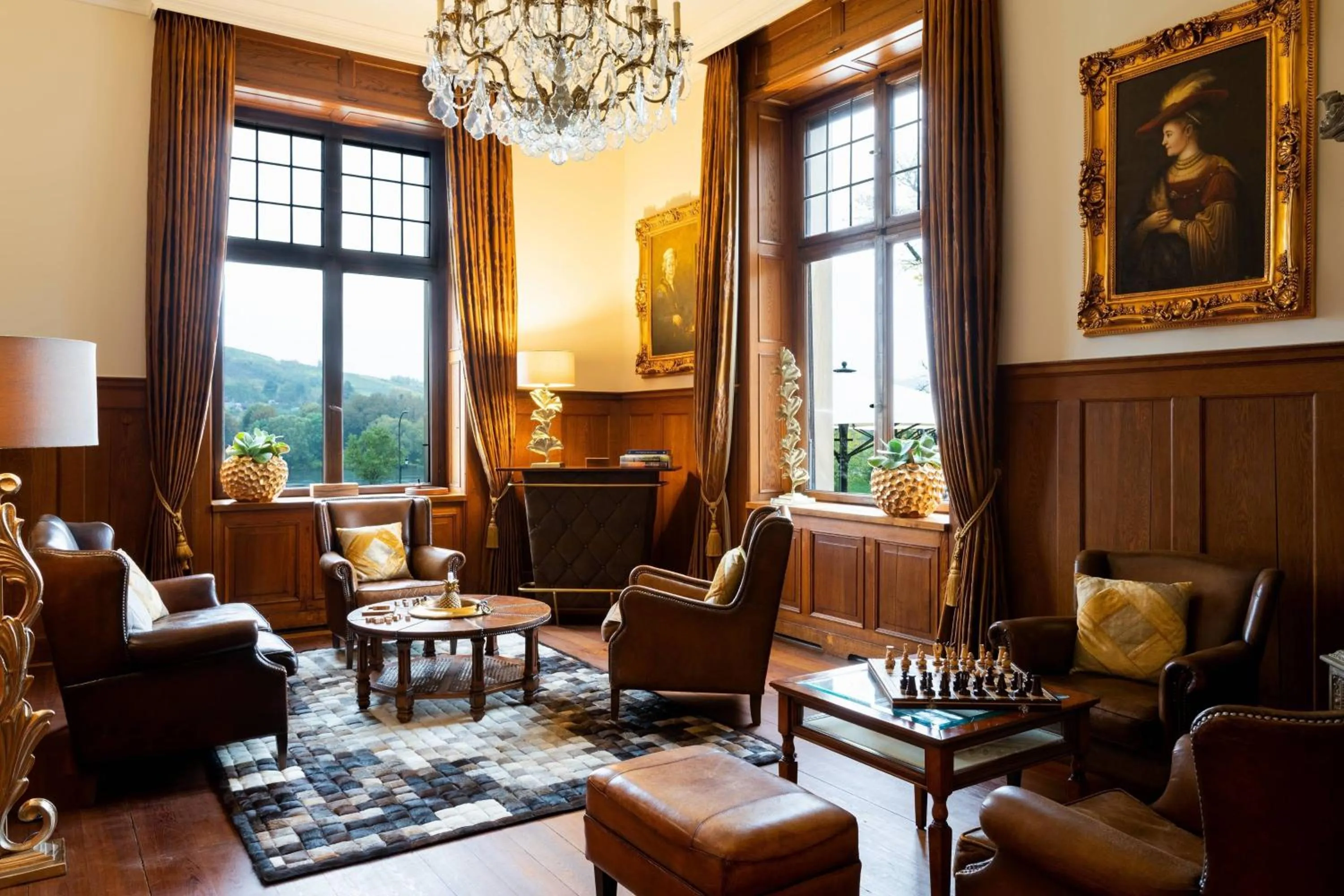 Lounge or bar in Schloss Lieser, Autograph Collection