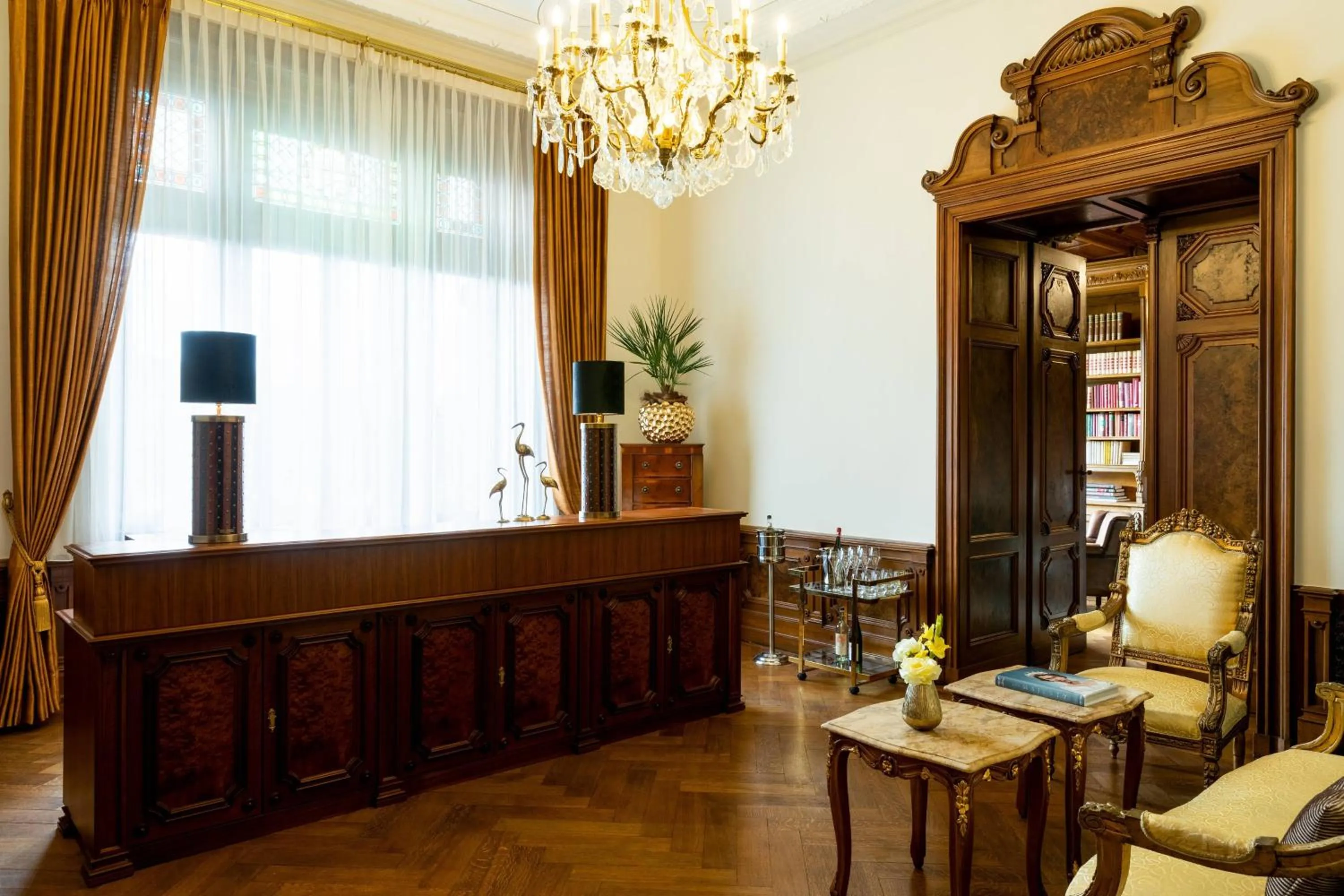 Lobby or reception in Schloss Lieser, Autograph Collection