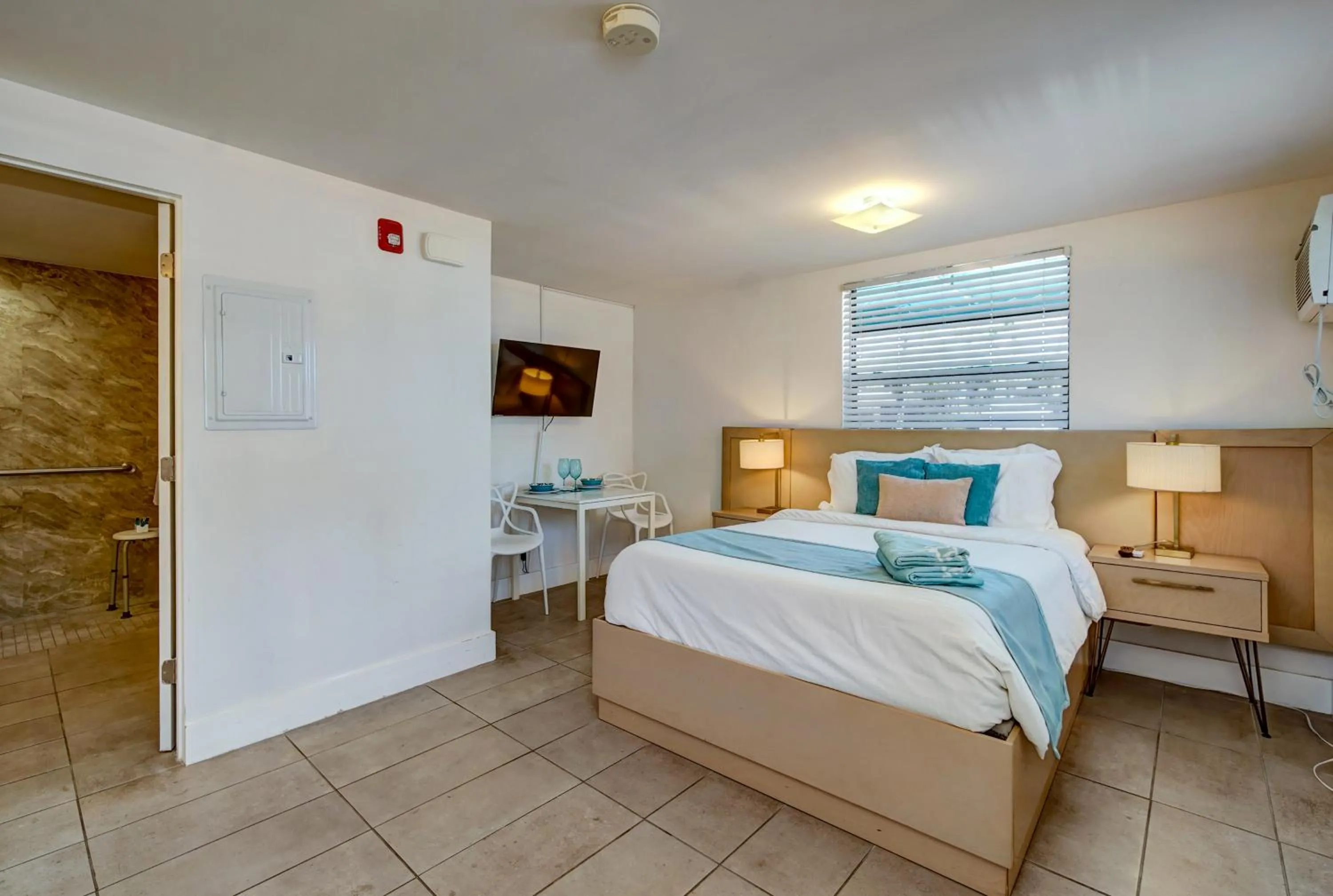 Bed in Sea Garden by the Sea