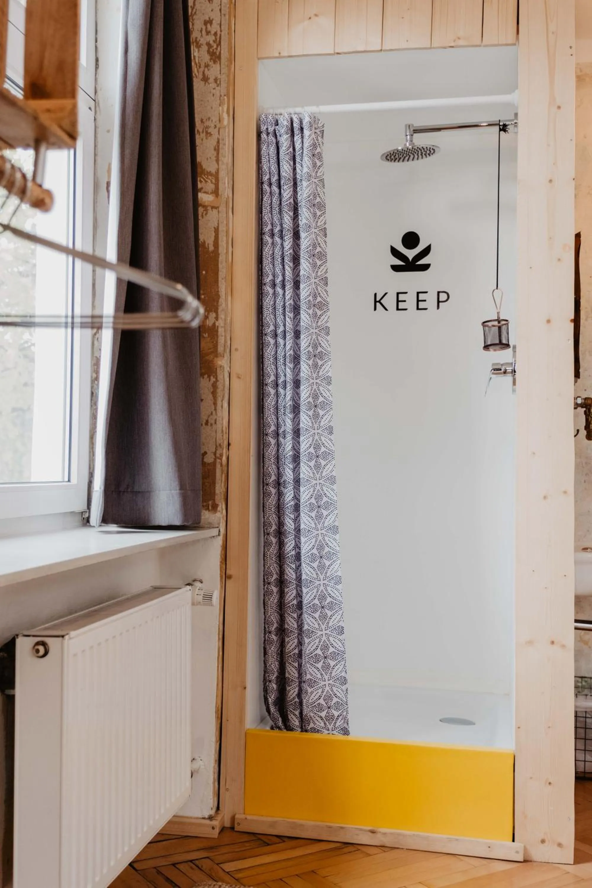 Shower in The Keep Eco Rooms