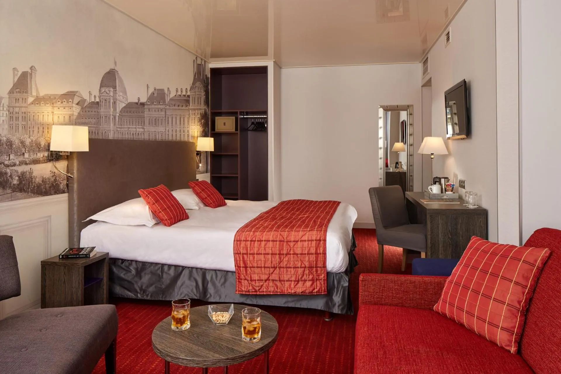 Bed in Hôtel Harvey