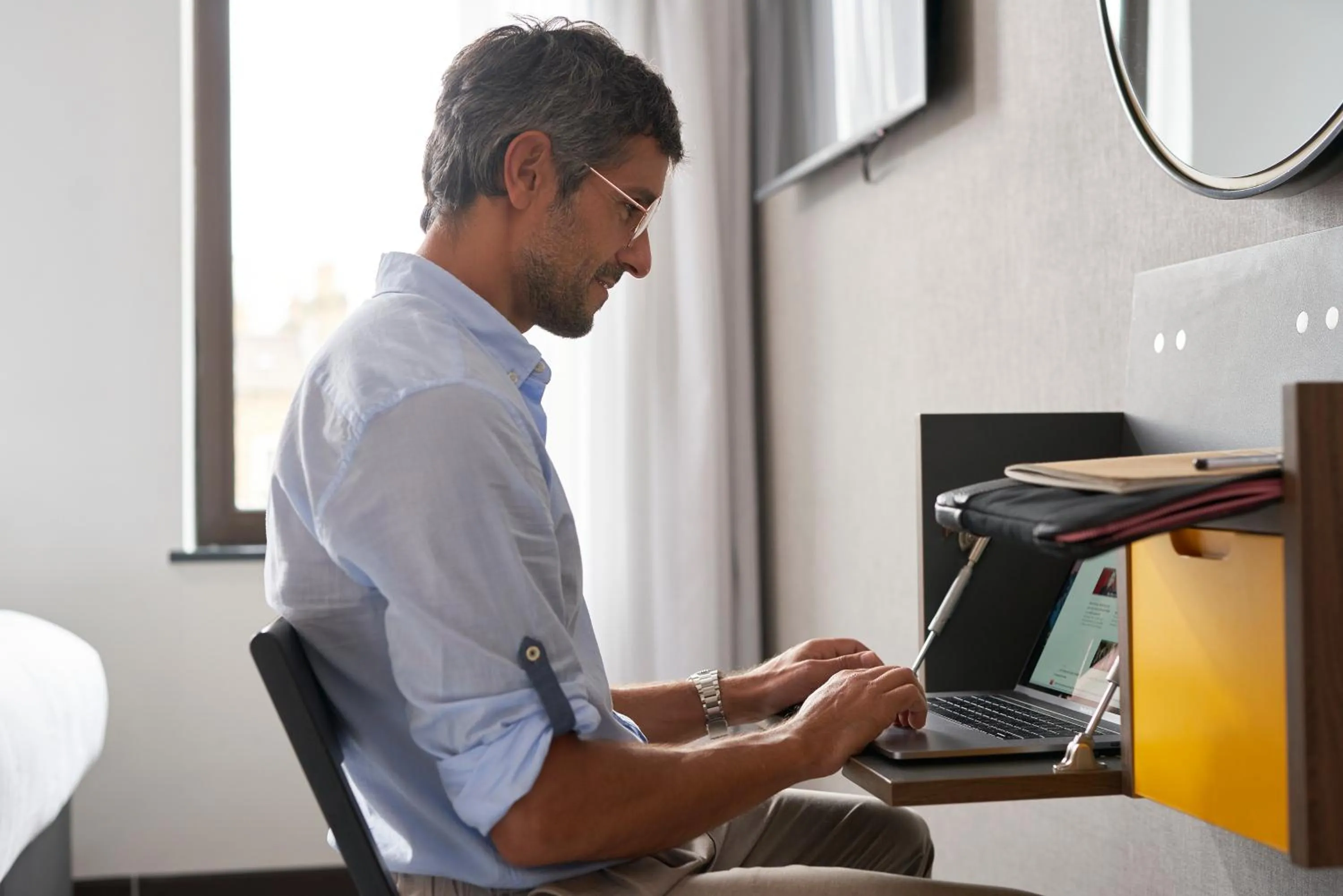 Seating area in Point A Hotel Edinburgh Haymarket