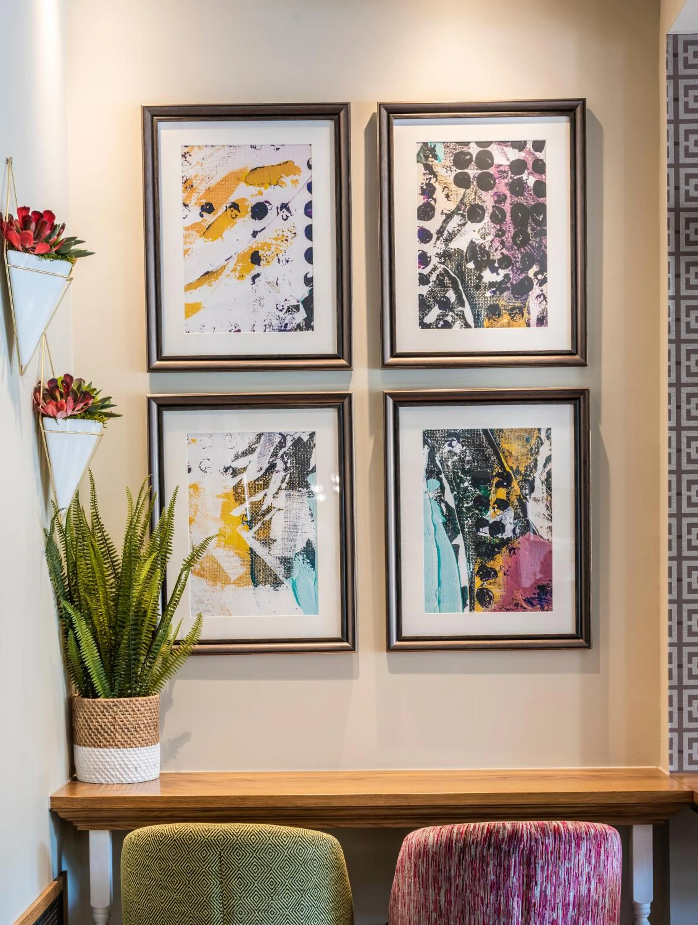 Decorative detail in Point A Kensington Olympia