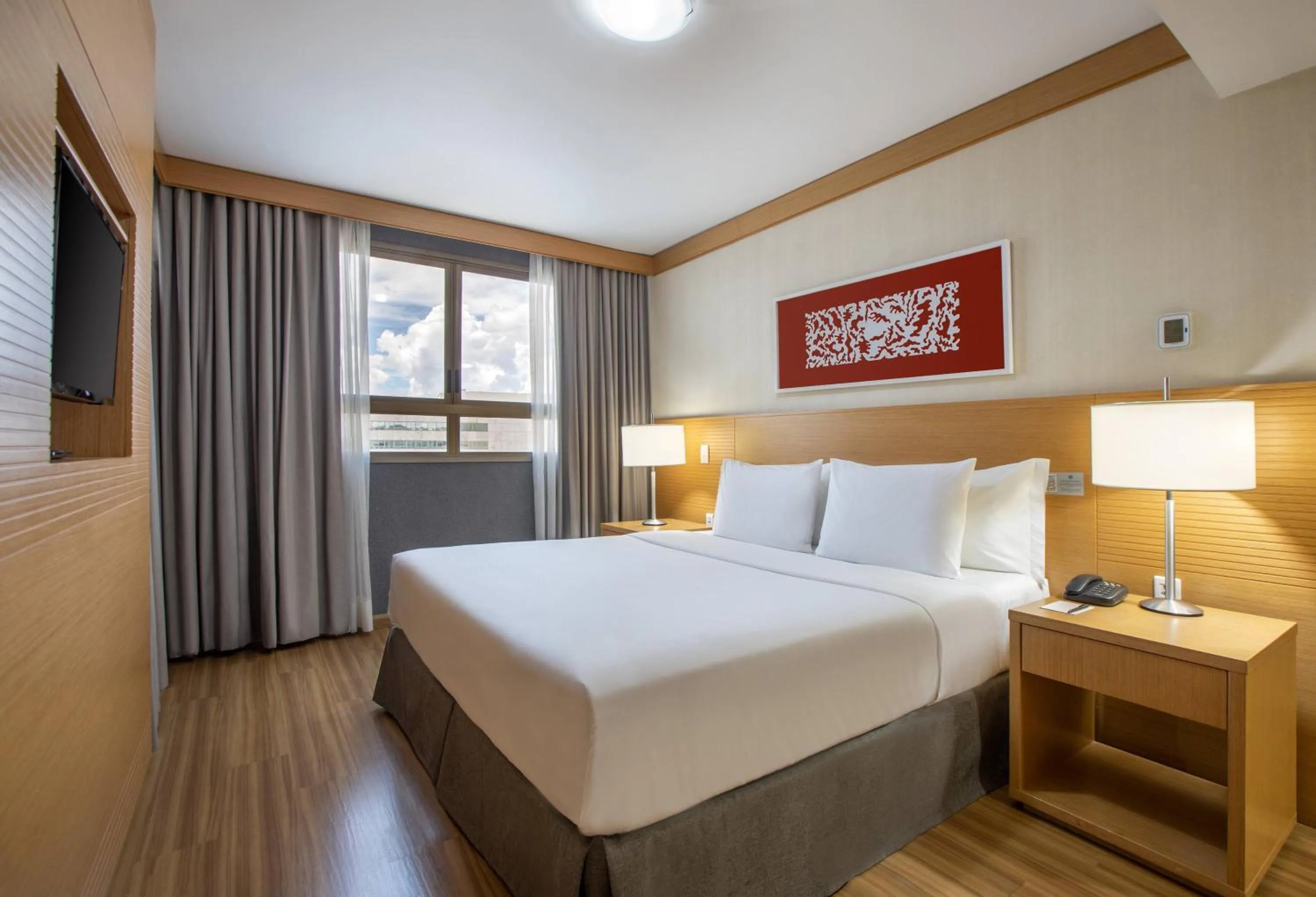 Bed in Hotel Brasil 21 Convention Affiliated by Meliá