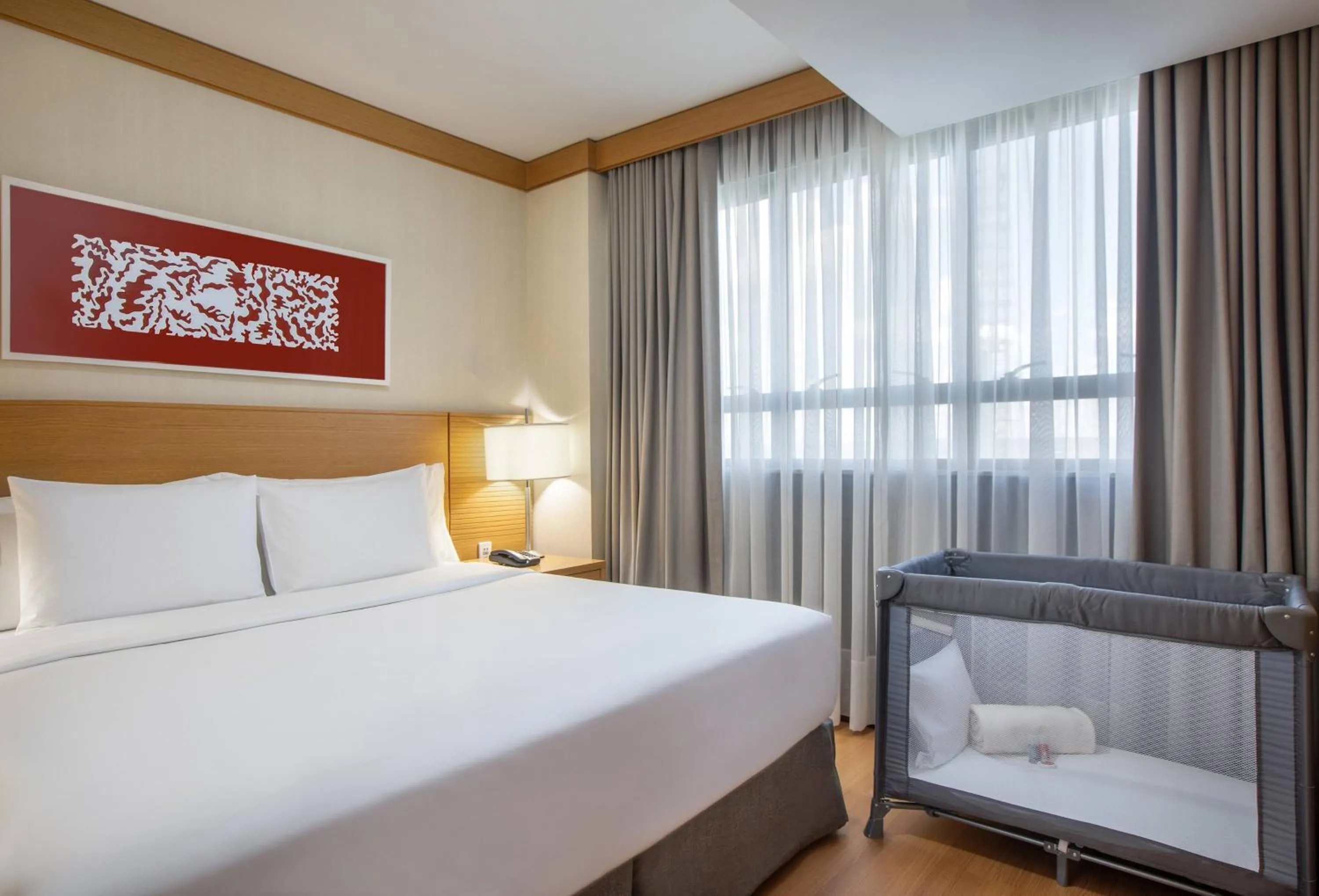 Bed in Hotel Brasil 21 Convention Affiliated by Meliá