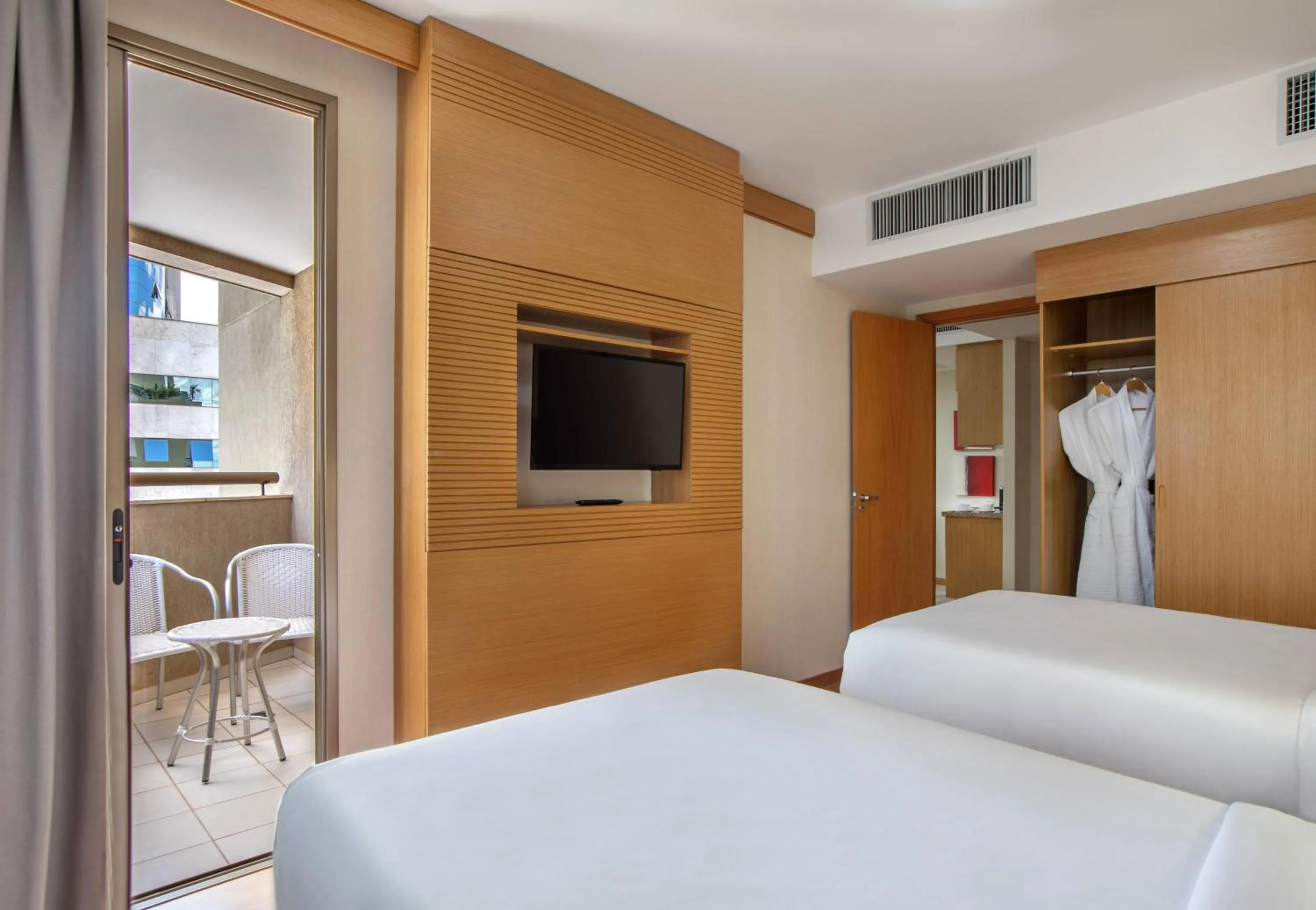 Bed in Hotel Brasil 21 Convention Affiliated by Meliá