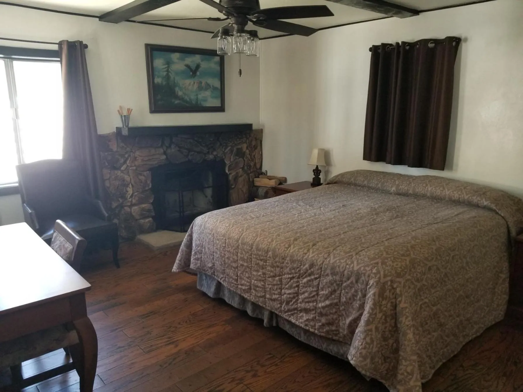 Bed in Timberline Lodge