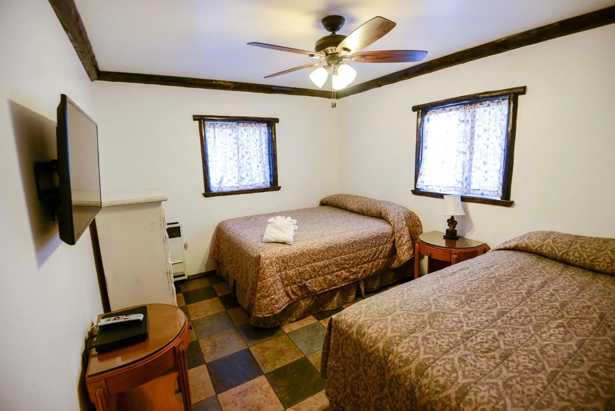 Bed in Timberline Lodge