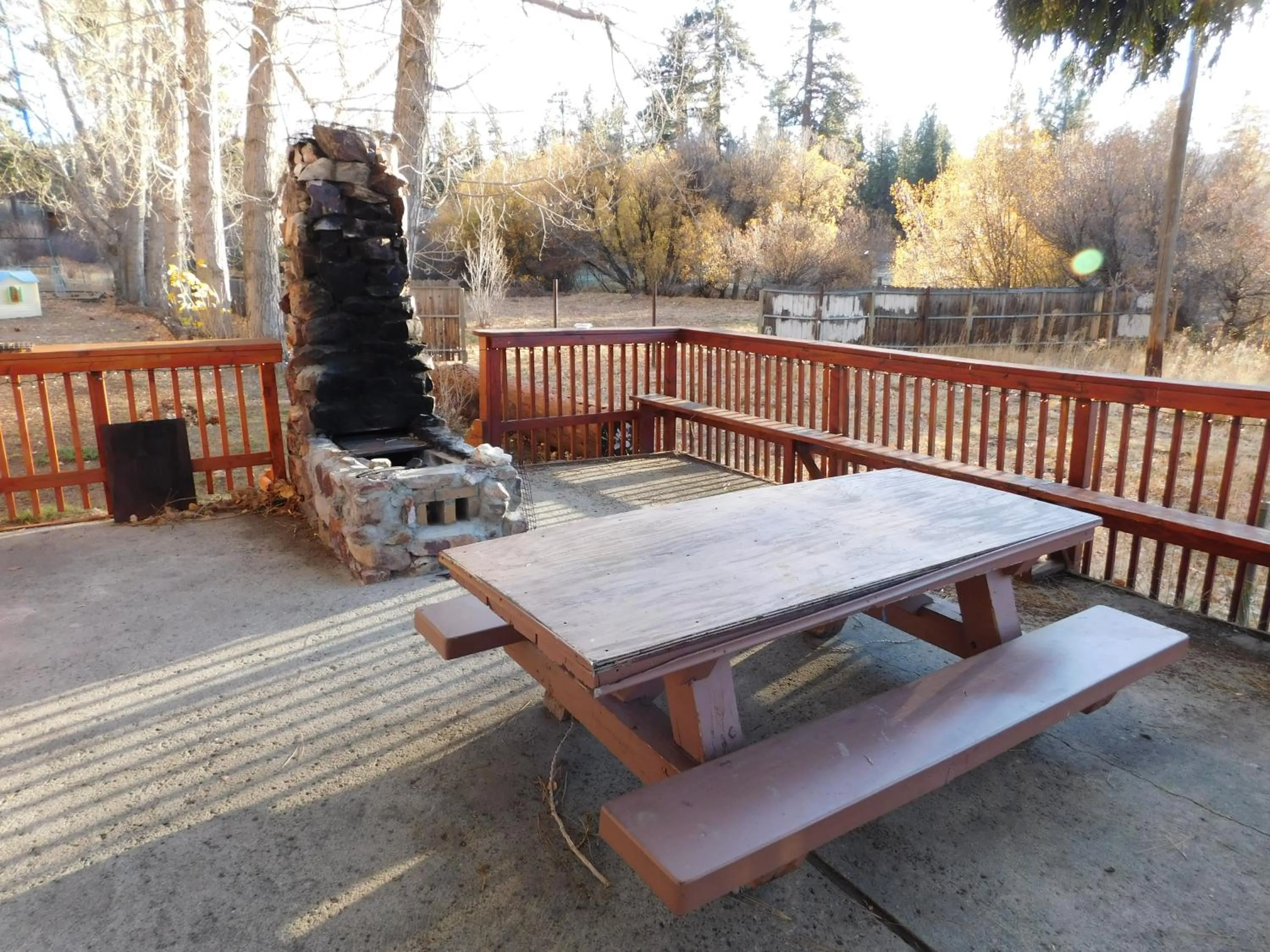 Patio in Timberline Lodge