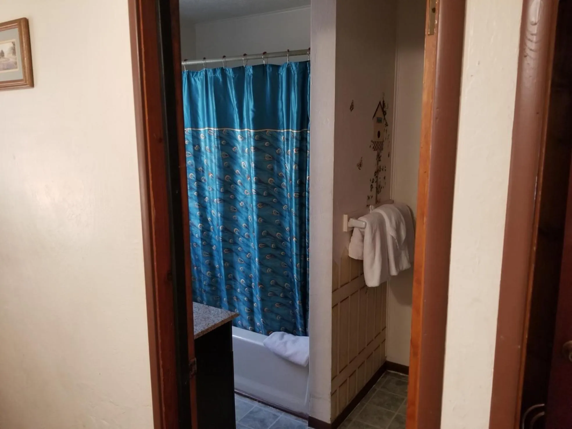 Shower, Bed in Timberline Lodge
