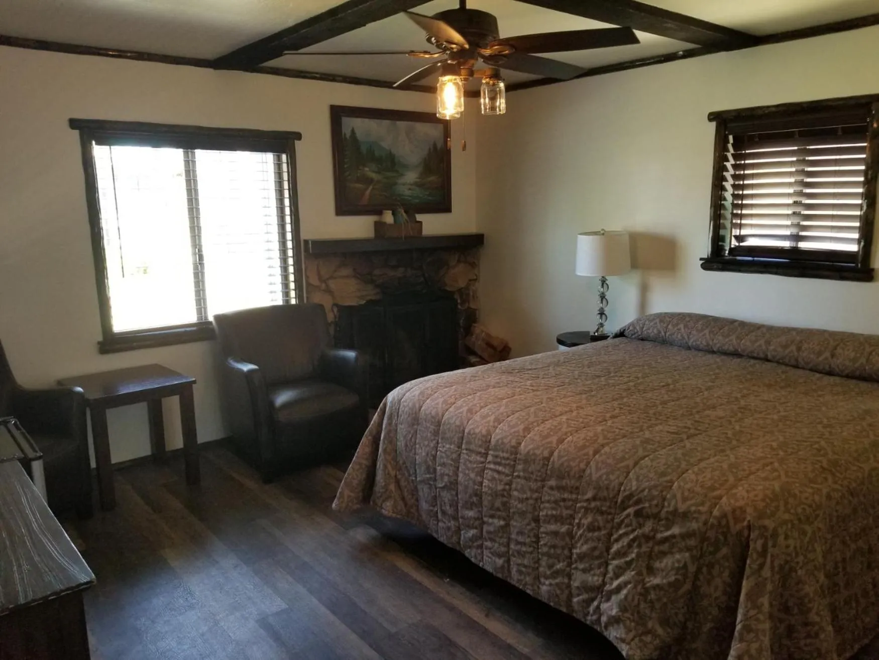 Bed in Timberline Lodge